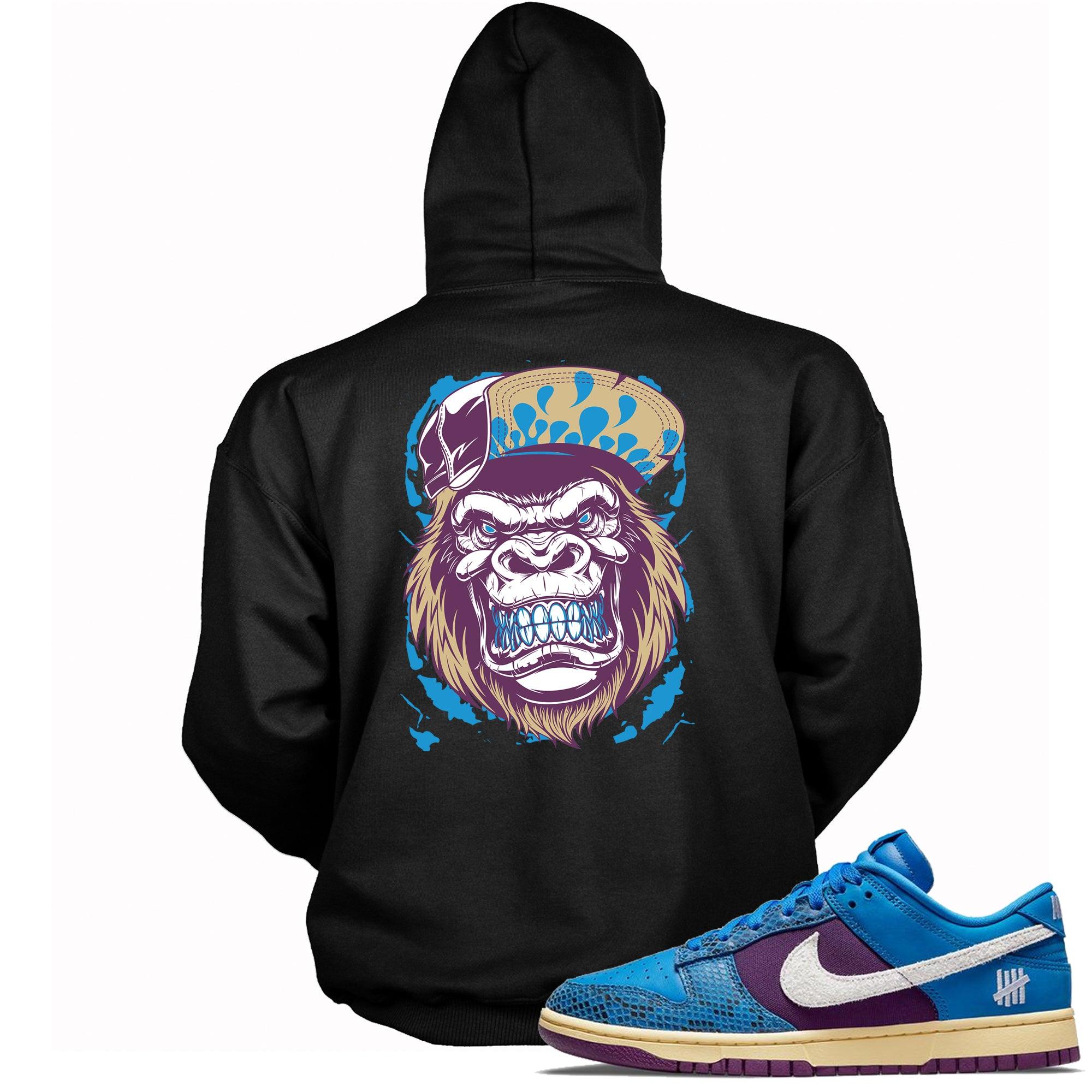 Black Gorilla Beast Hoodie Nike Dunk Low Undefeated 5 On It Dunk vs AF1 photo