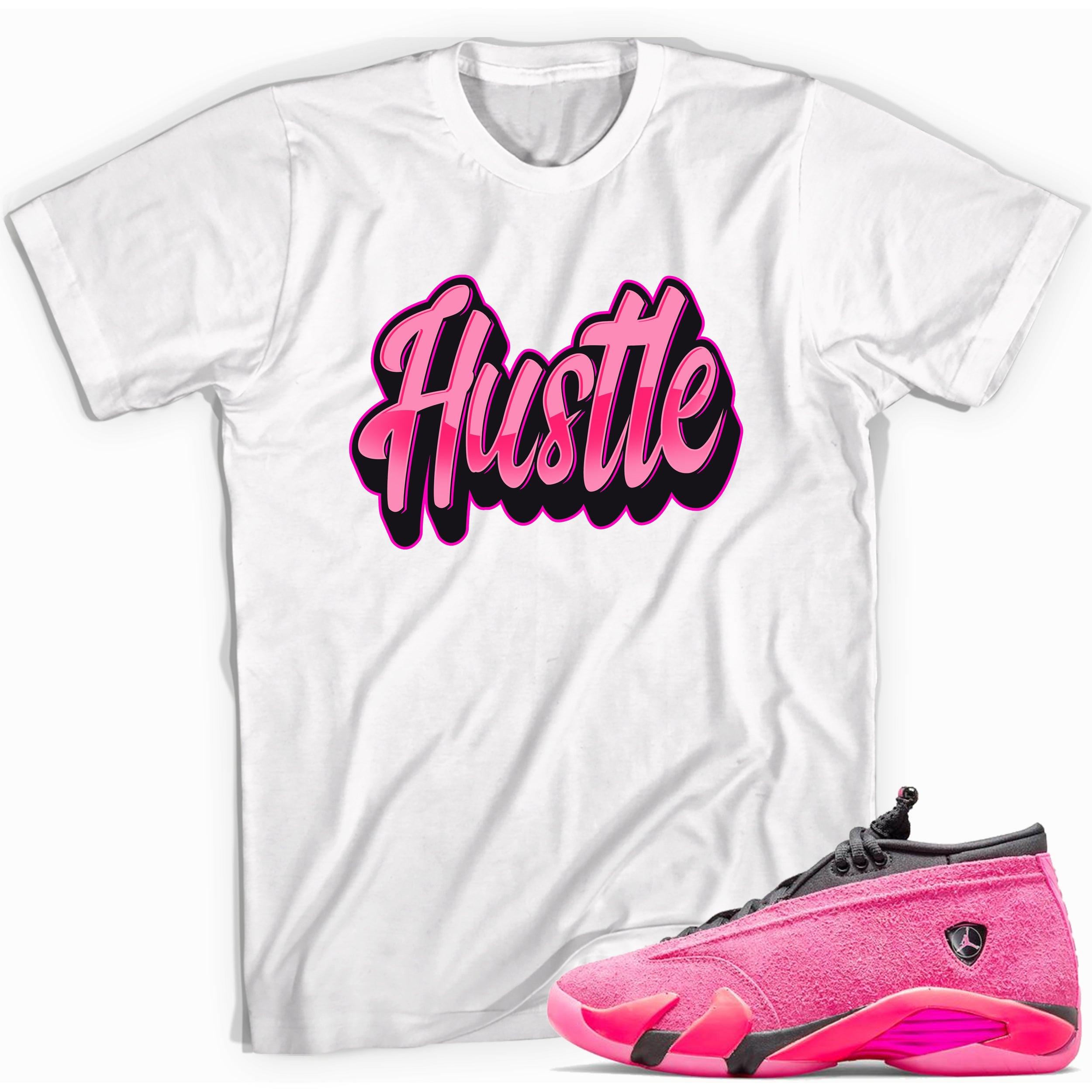 Hustle Shirt Jordan 14s Low Shocking Pink photo
