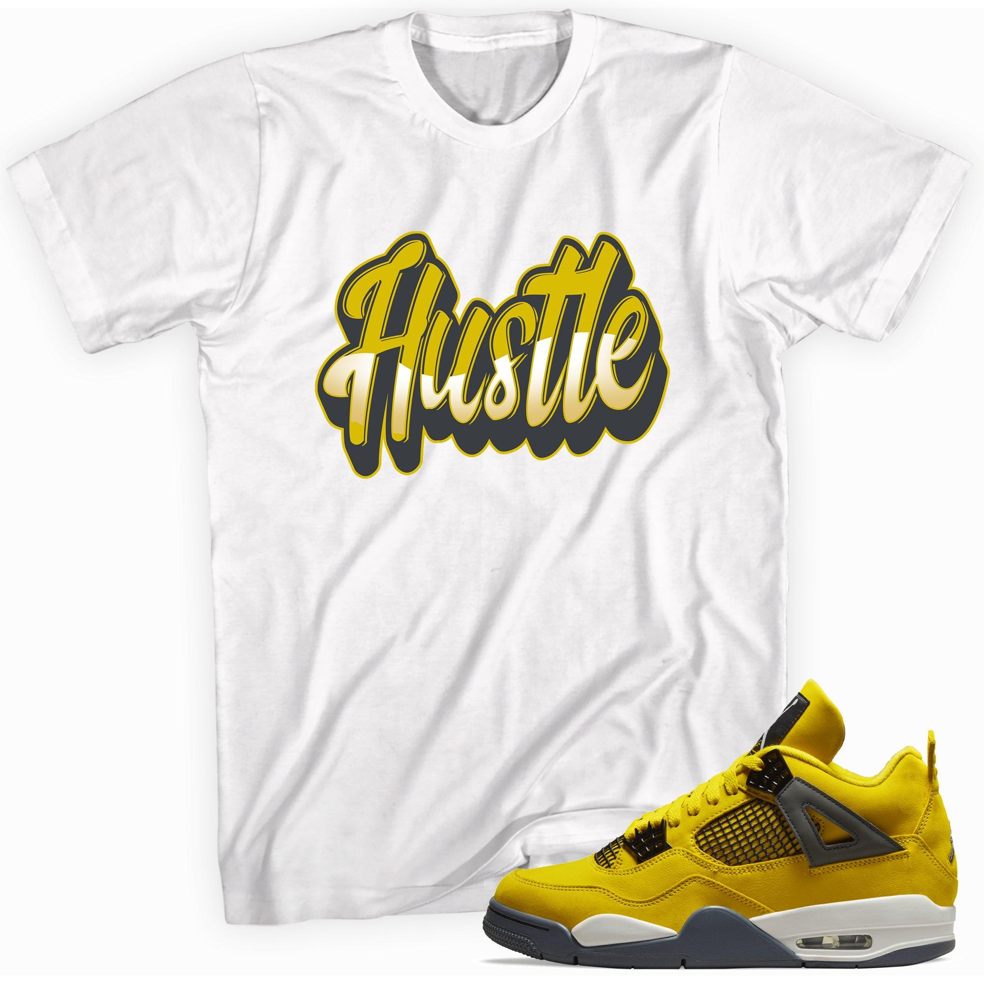 Hustle Shirt Jordan 4s Retro Lightning photo