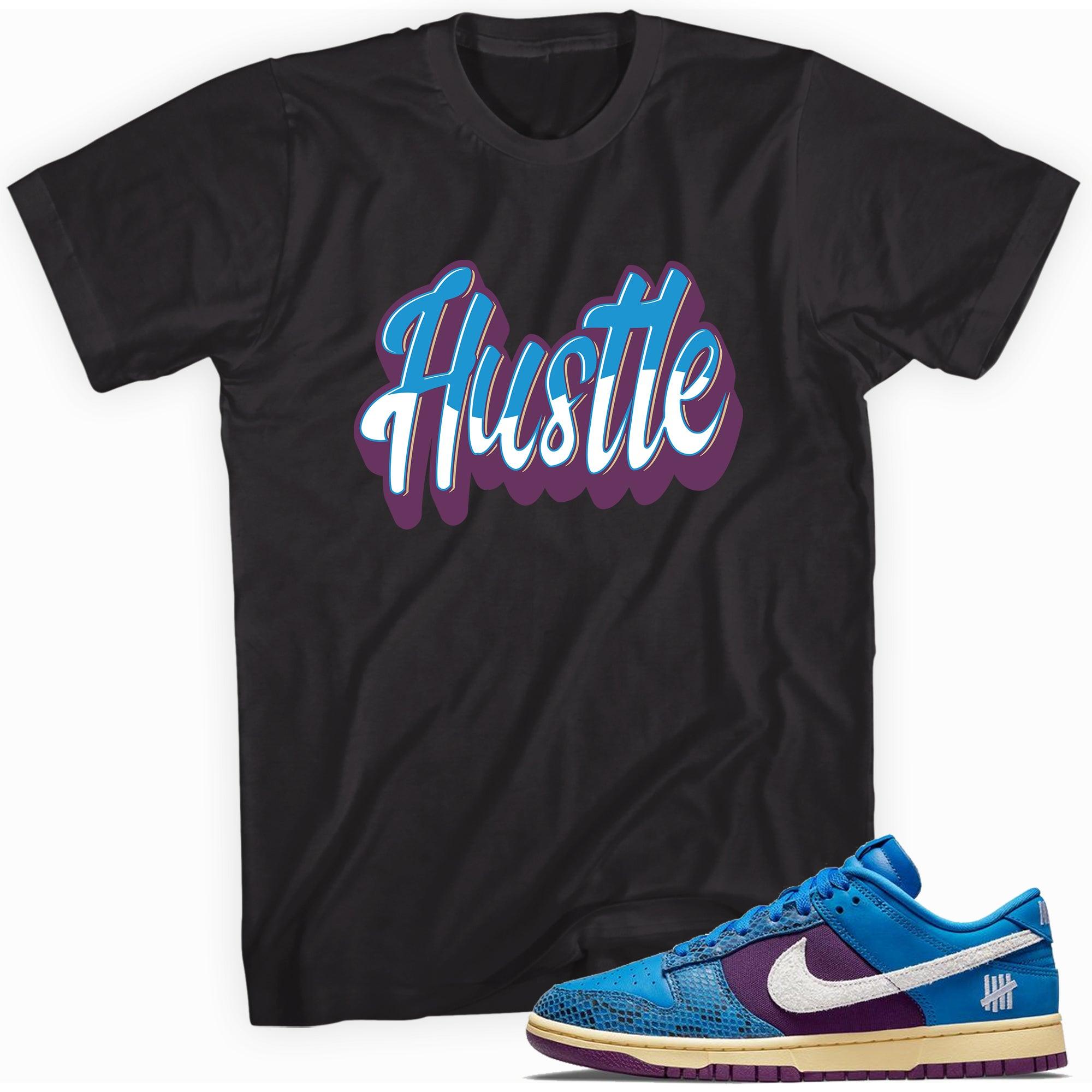 Black Hustle Shirt Nike Dunks Low Undefeated 5 On It Dunk vs AF1 photo