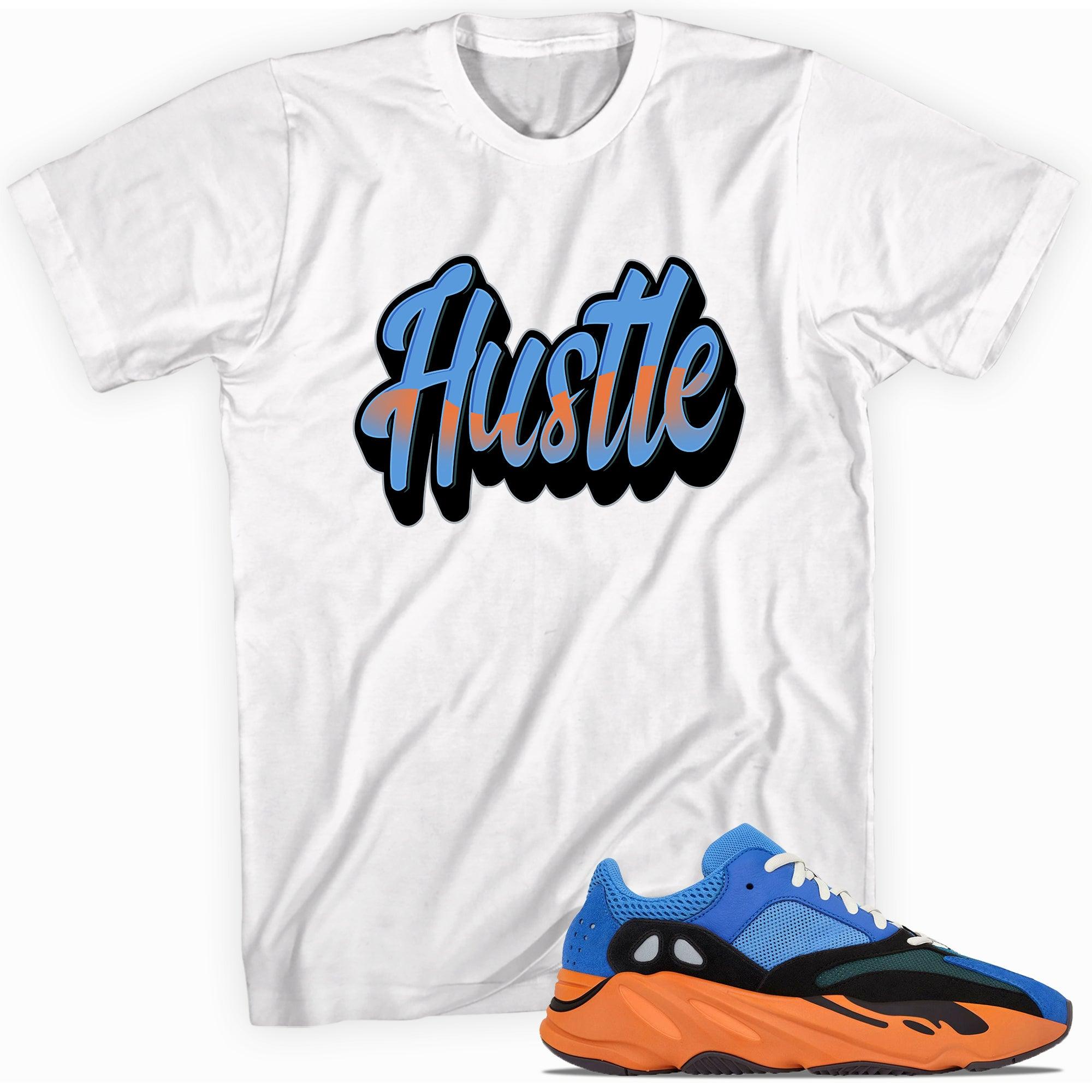 Hustle Shirt Yeezy Boost 700s Bright Blue photo