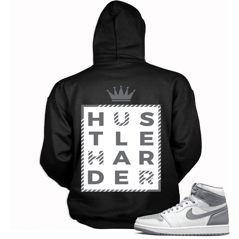 Hustle Harder Sneaker Hoodie for Jordan 1s photo