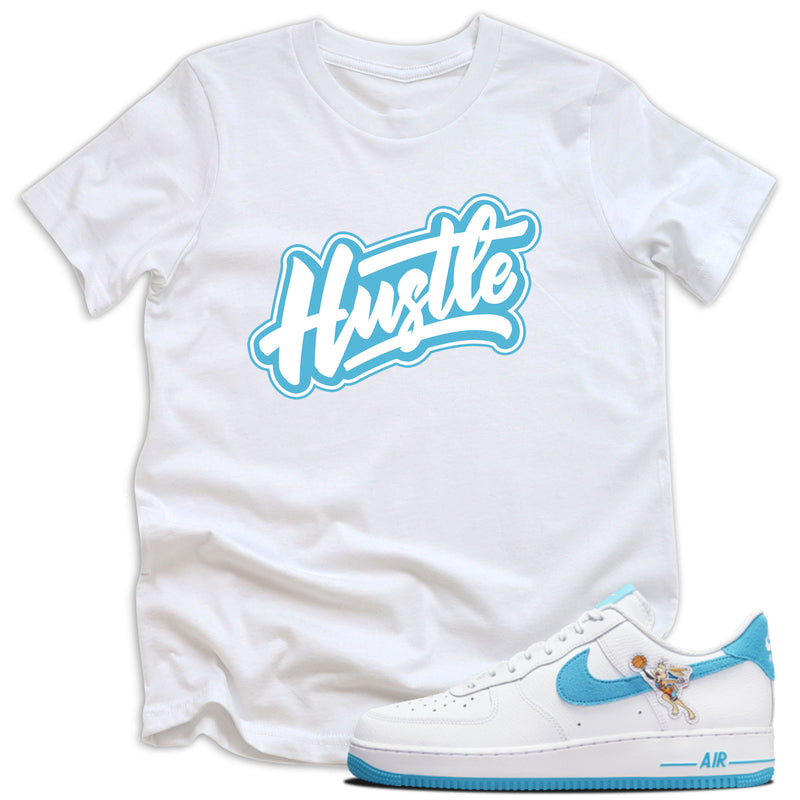 youth Hustle Shirt Nike Air Force 1 Low Hare Space Jam photo