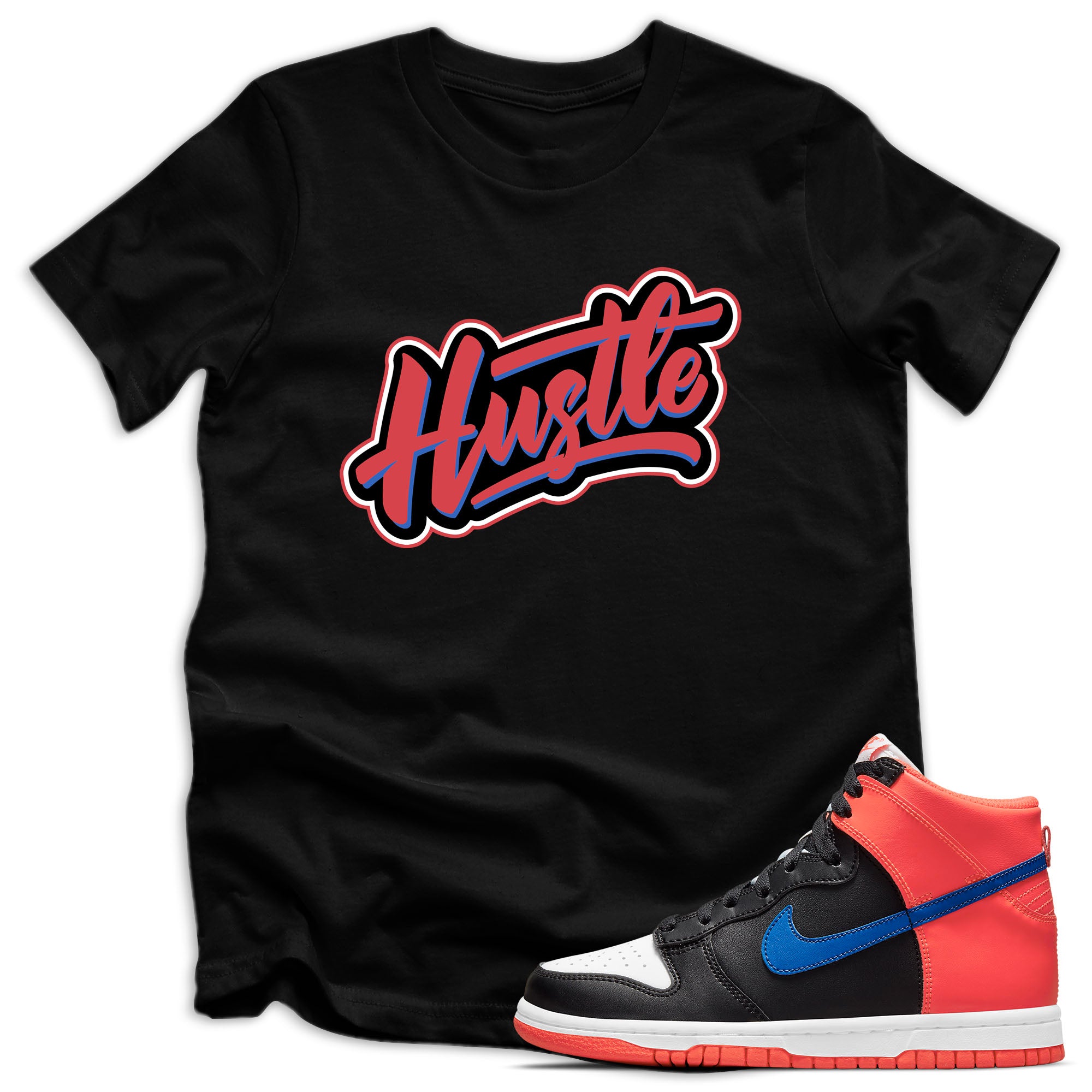 youth Hustle Shirt Nike Dunks High Knicks photo