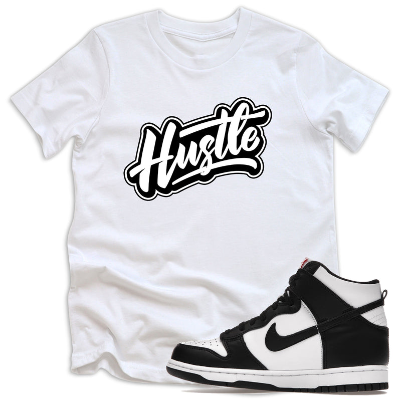 youth Hustle Shirt Nike Dunk High Panda photo