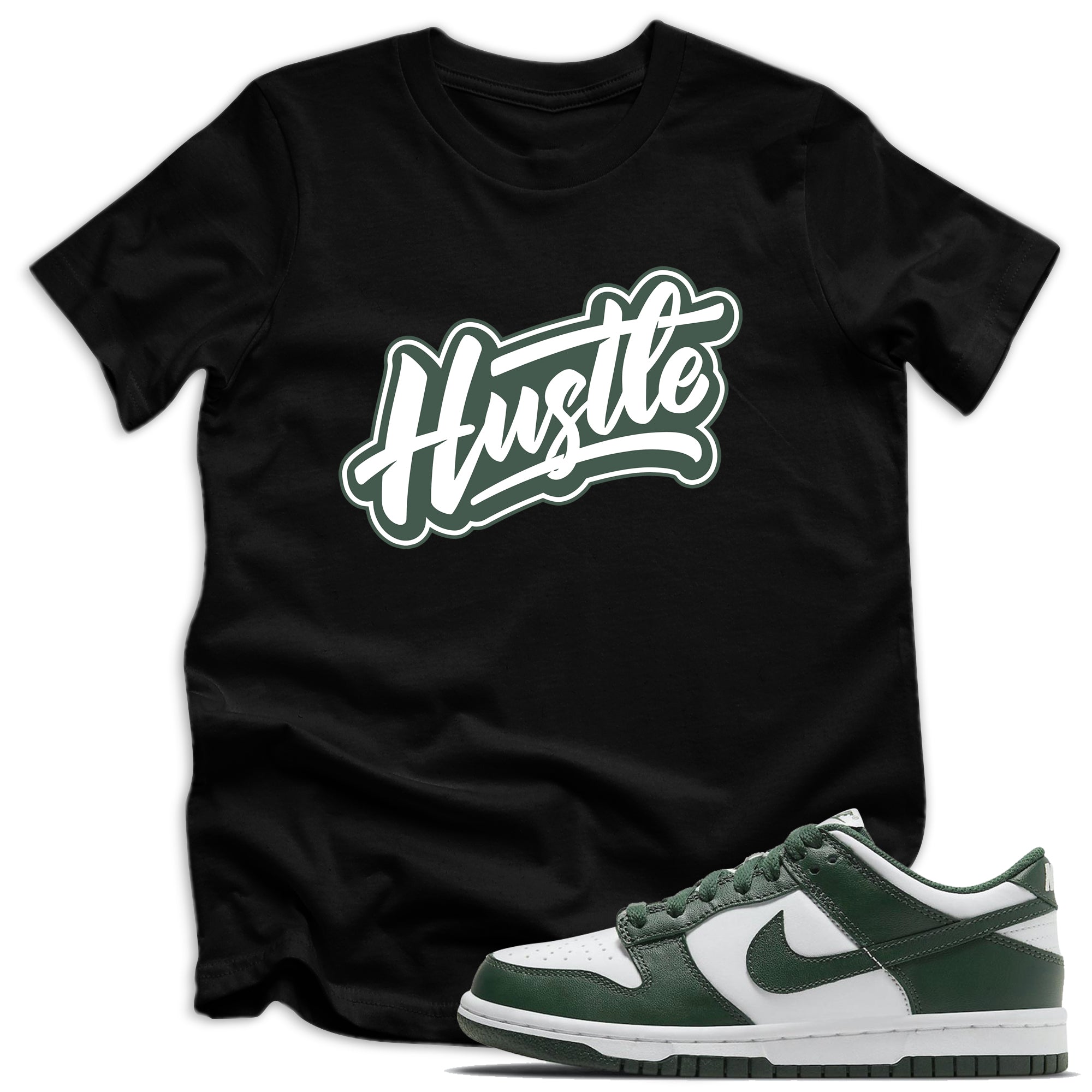 kids Hustle Shirt Nike Dunks Low Michigan State photo