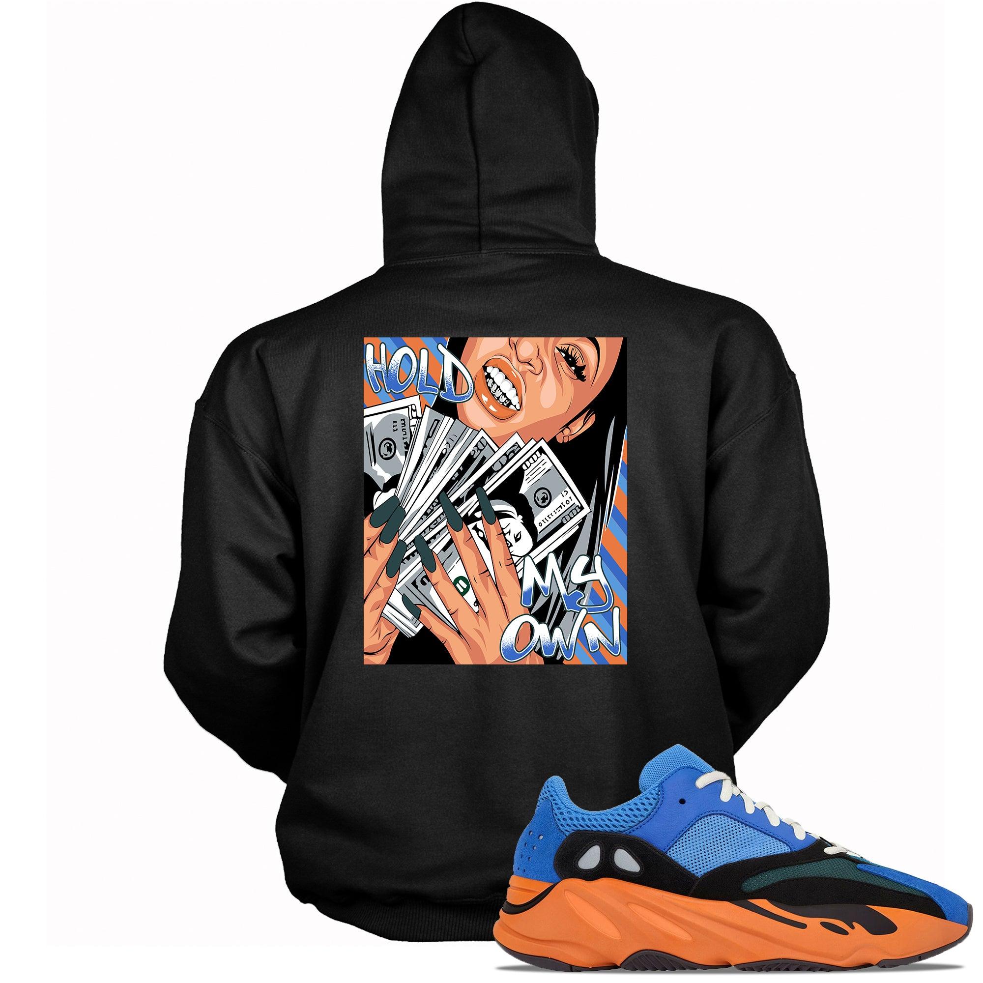 Black Hold My Own Hoodie Yeezy Boost 700 Bright Blue photo