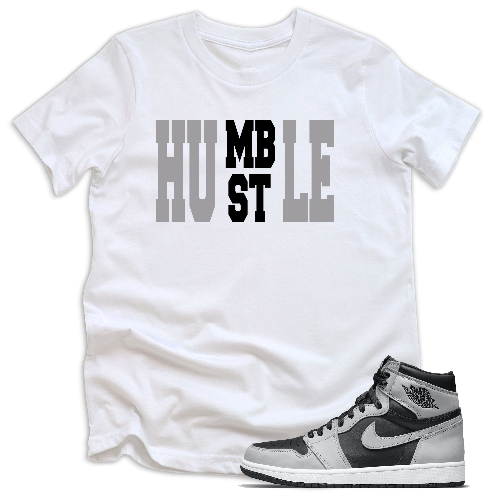 Humble Hustle Shirt AJ 1 Retro High Shadow 2.0 photo
