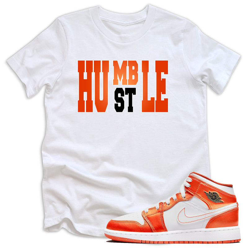 Humble Hustle Shirt AJ 1s Metallic Orange photo