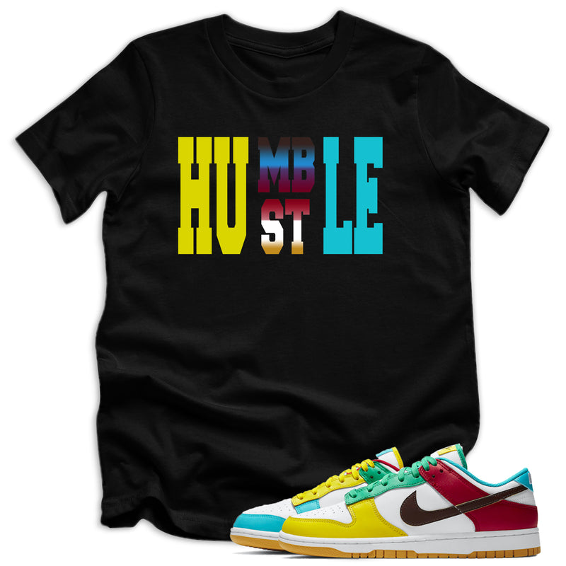 youth Humble Hustle Shirt Nike Dunks Low Free 99 White photo