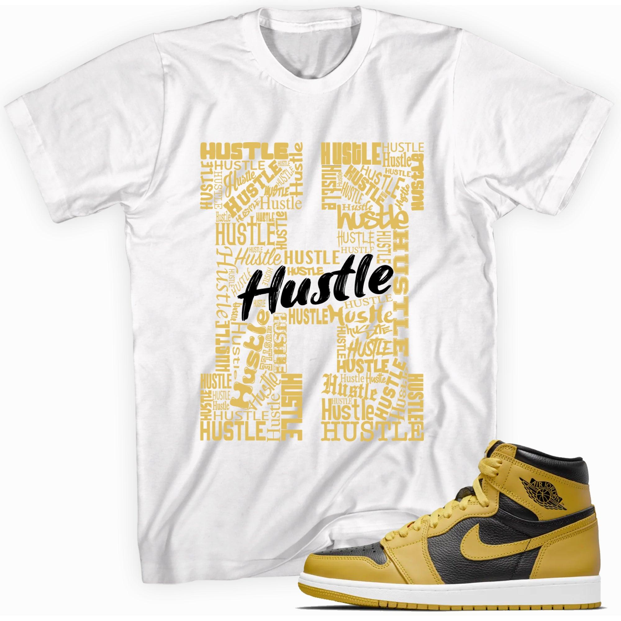 H For Hustle Shirt Air Jordan 1 Retro High Pollen photo