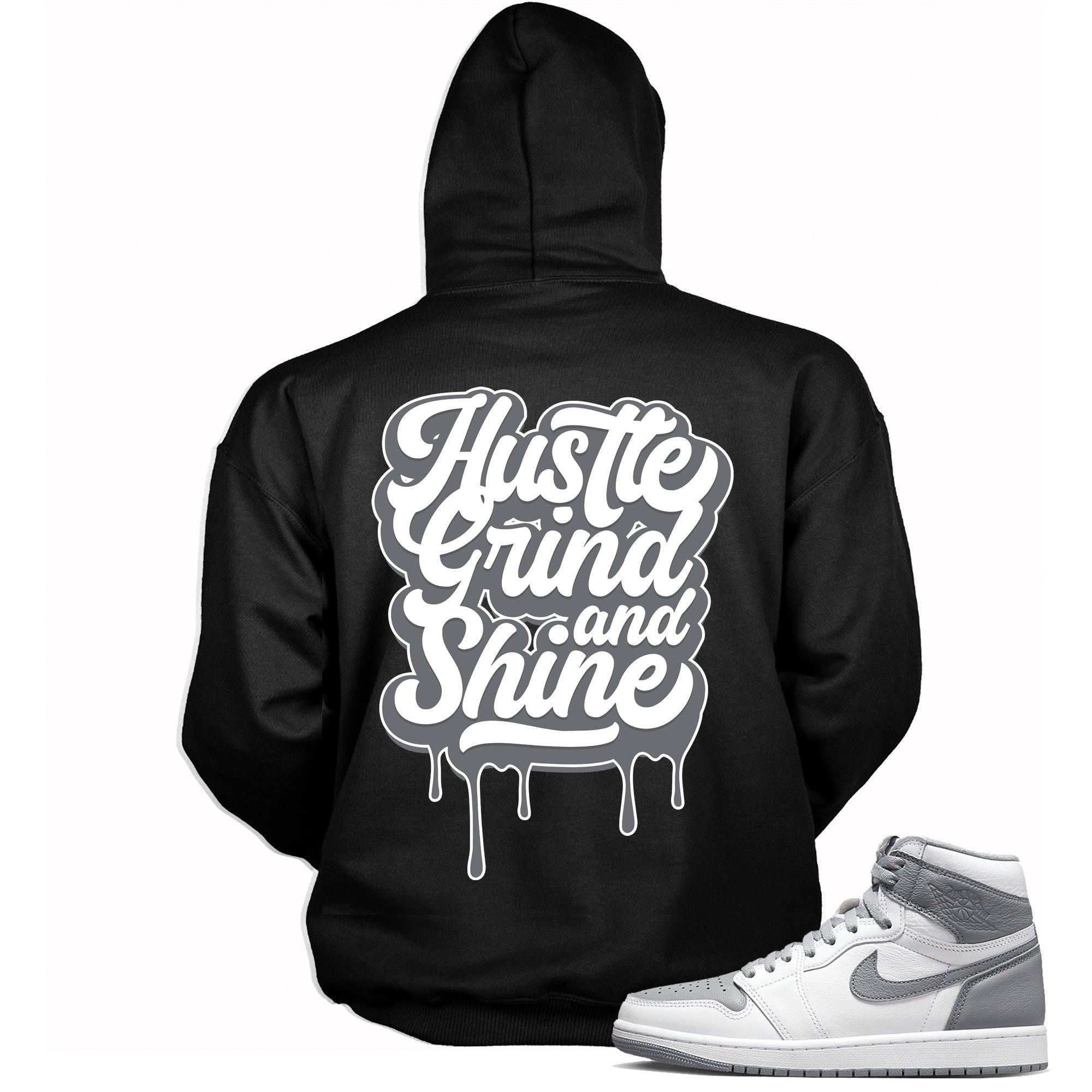 Hustle Grind and Shine Sneaker Hoodie Jordan 1s photo