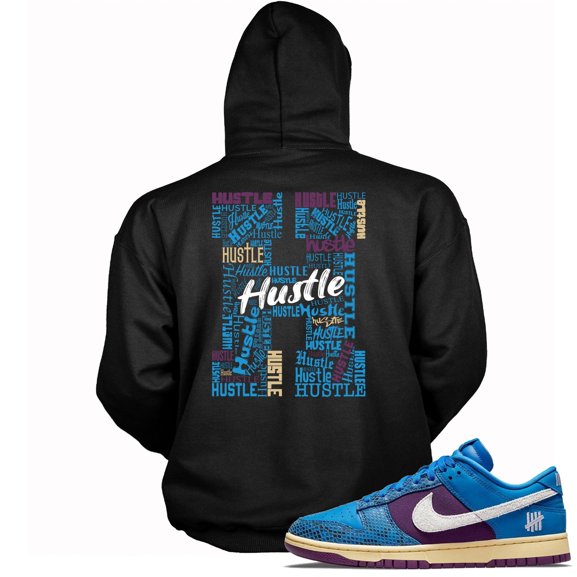 Black H For Hustle Hoodie Nike Dunks Low Undefeated 5 On It Dunk vs AF1 photo