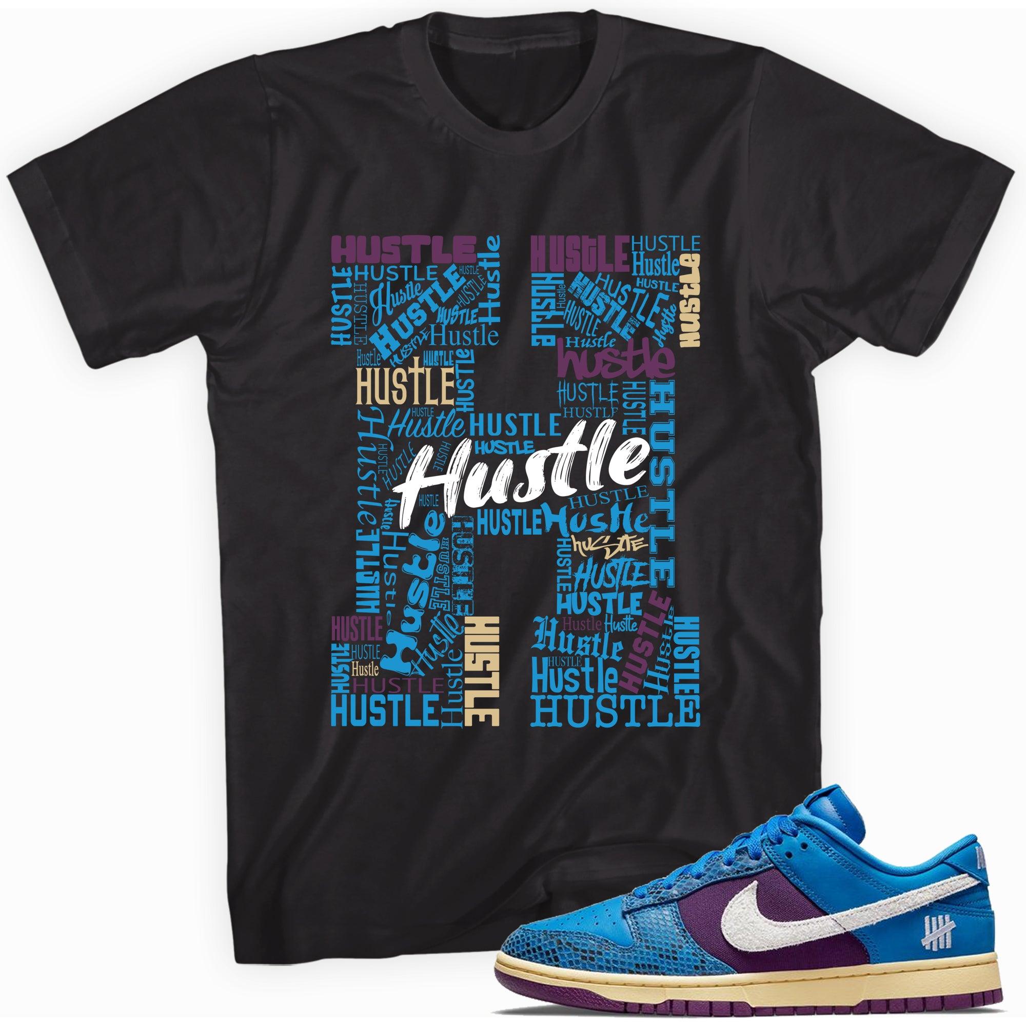 Black H for Hustle Shirt Nike Dunks Low Undefeated 5 On It Dunk vs AF1 photo