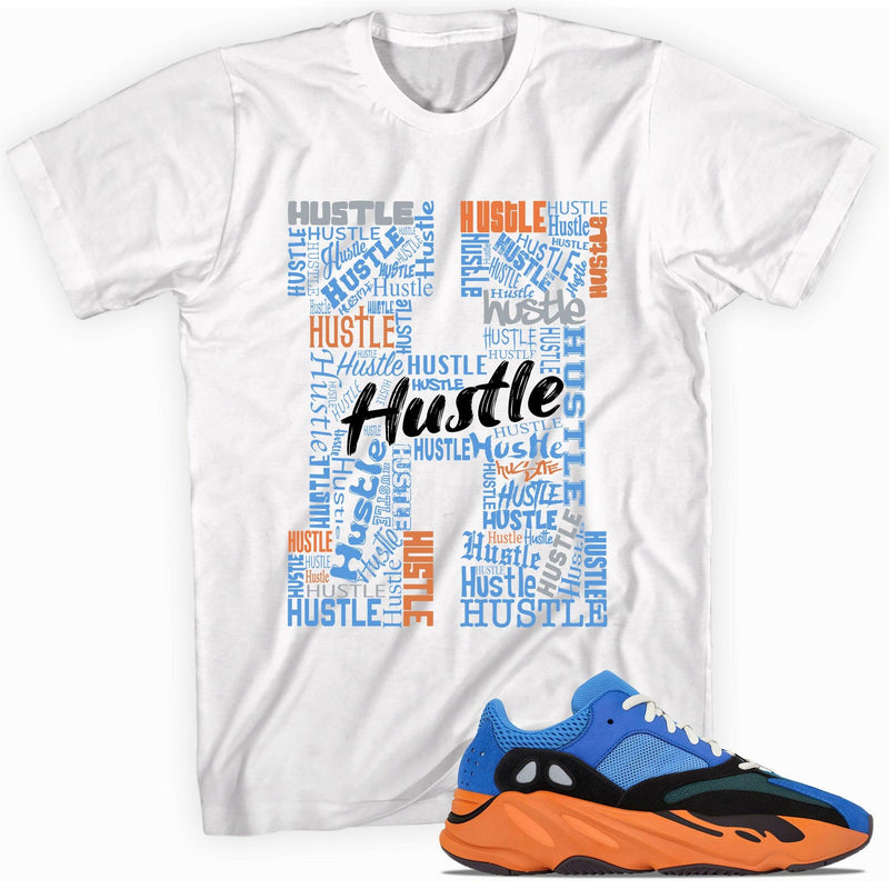 H for Hustle Shirt Yeezy Boost 700s Bright Blue photo