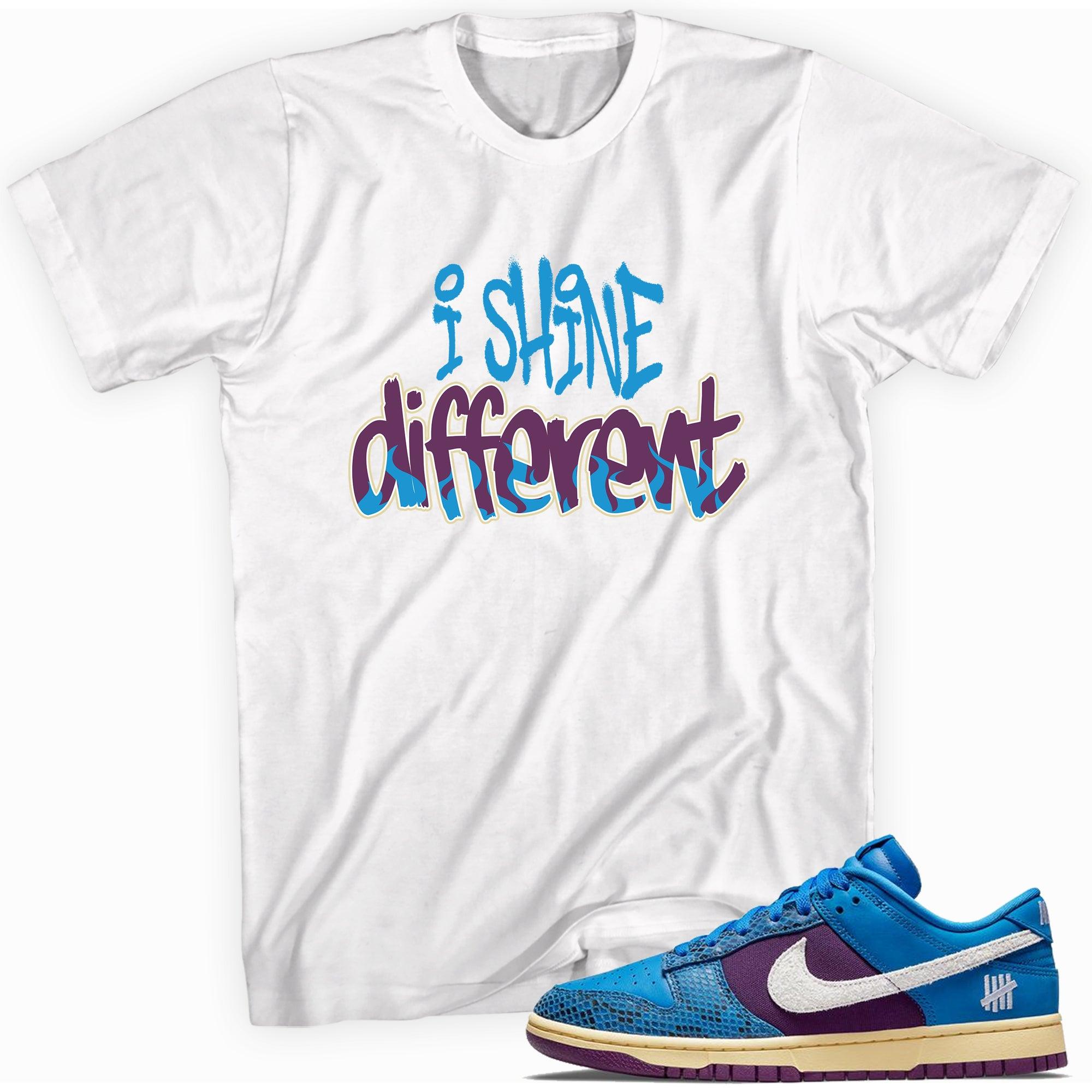 I Shine Different Shirt Nike Dunks Low Undefeated 5 On It Dunk vs AF1 photo