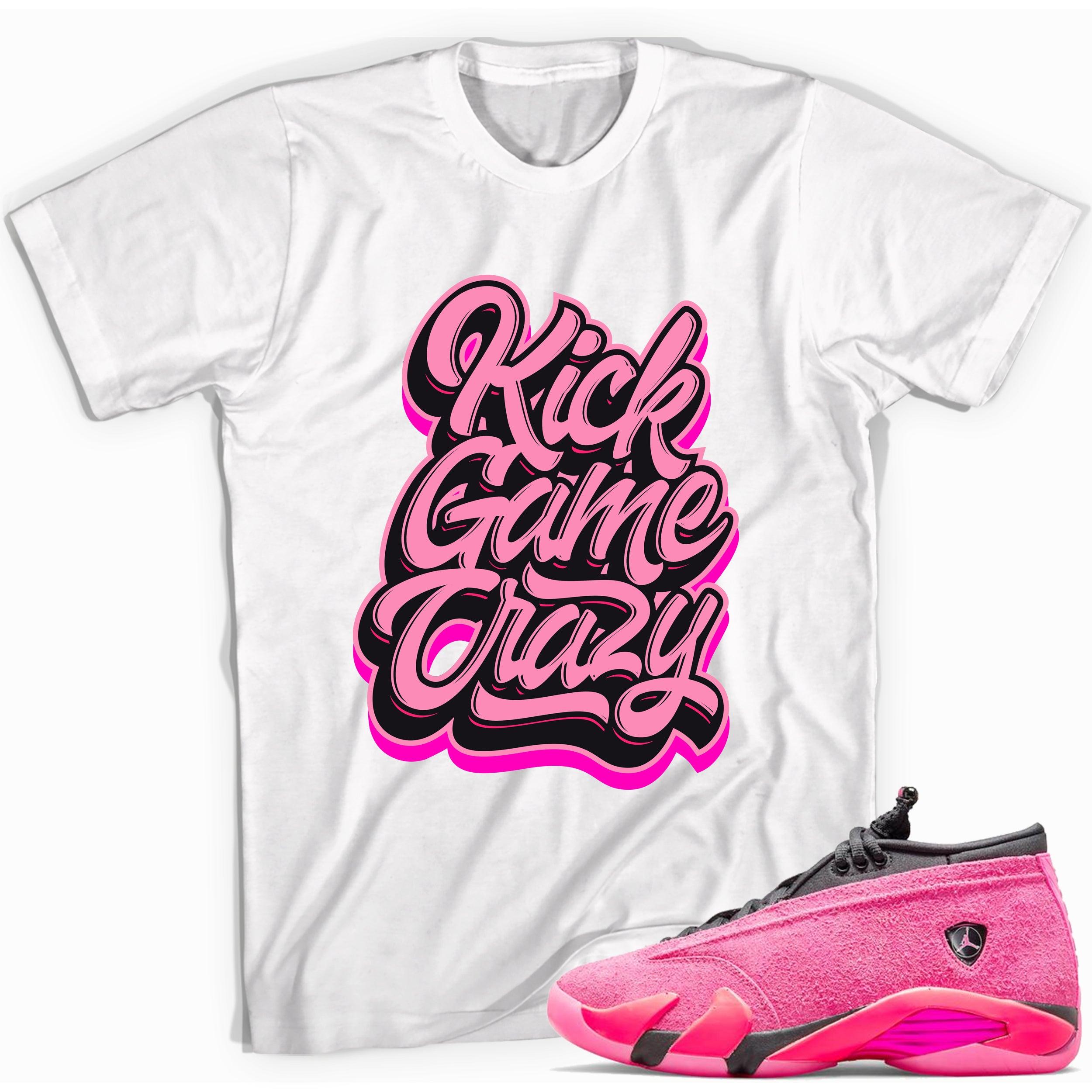 Kick Game Crazy Shirt AJ 14 Low Shocking Pink photo