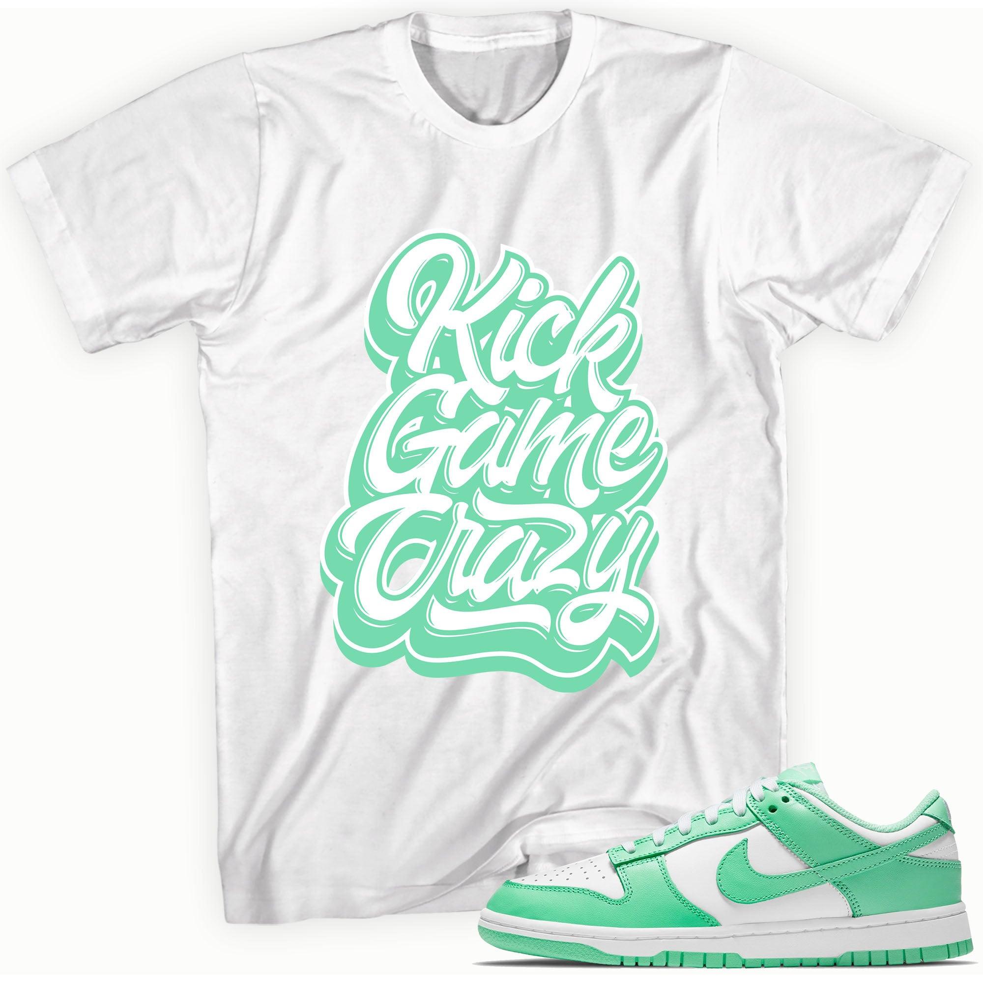 Kick Game Crazy Shirt Nike Dunk Low Green Glow photo