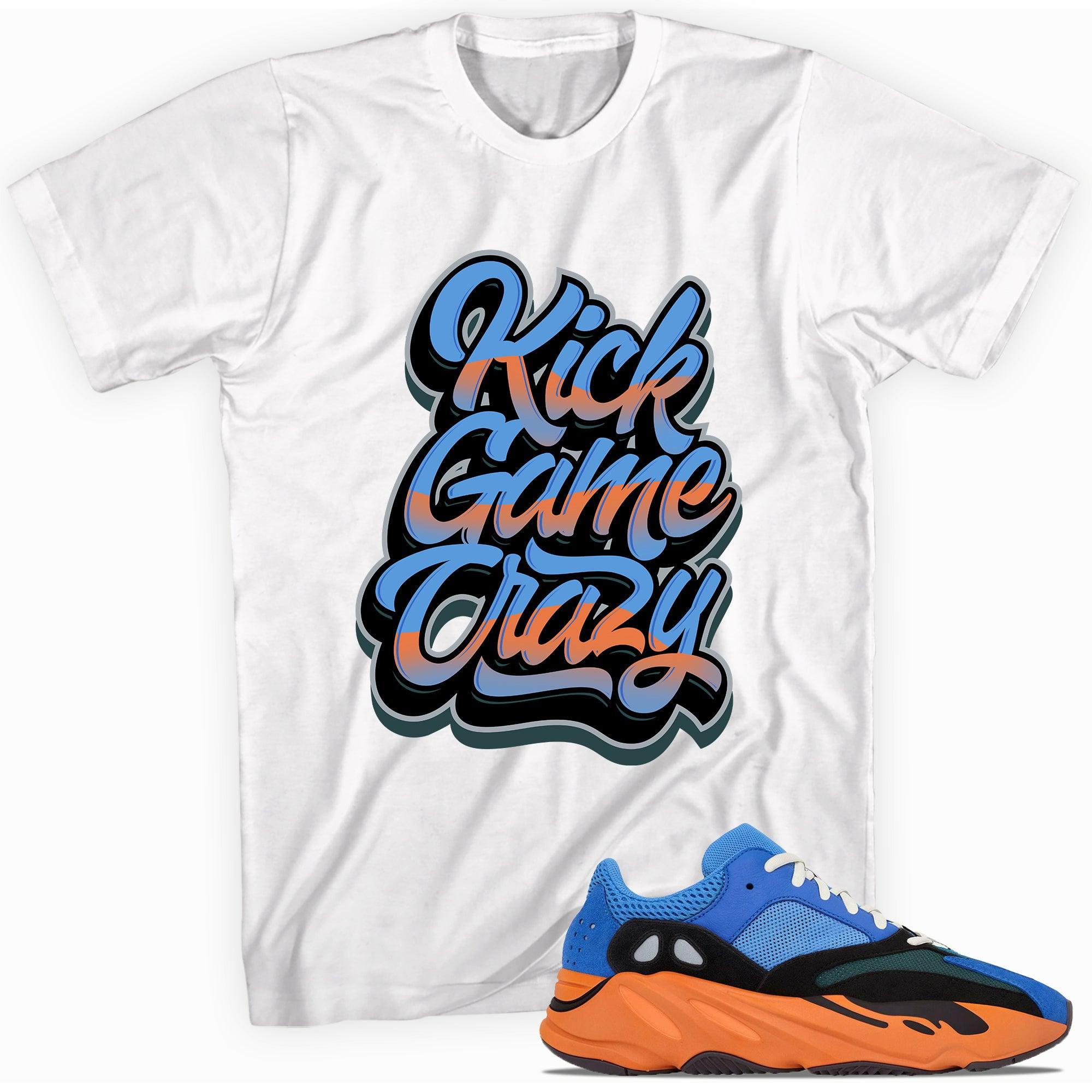 Kick Game Crazy Shirt Yeezy Boost 700s Bright Blue photo