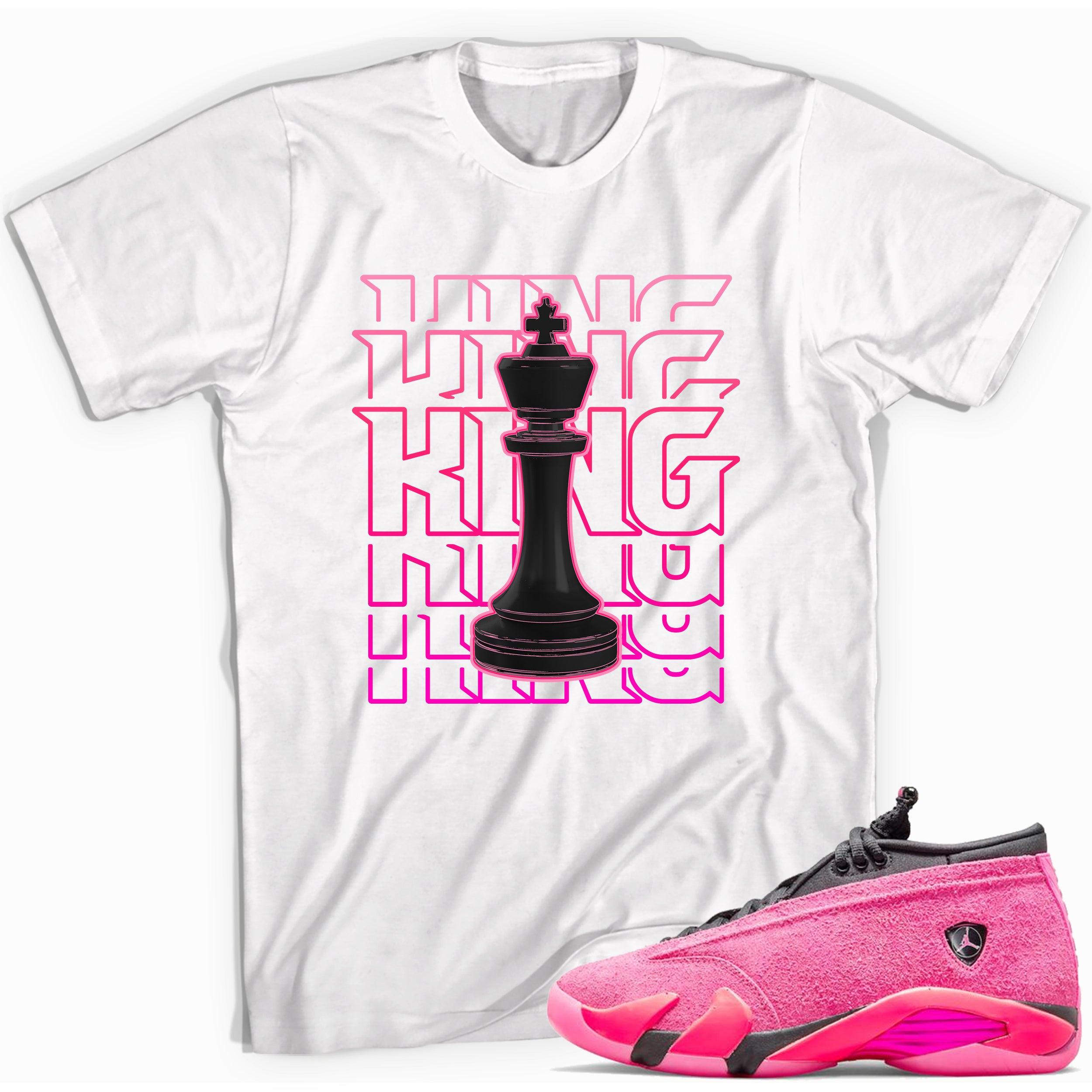 King Sneaker Tee AJ 14s Low Shocking Pink photo