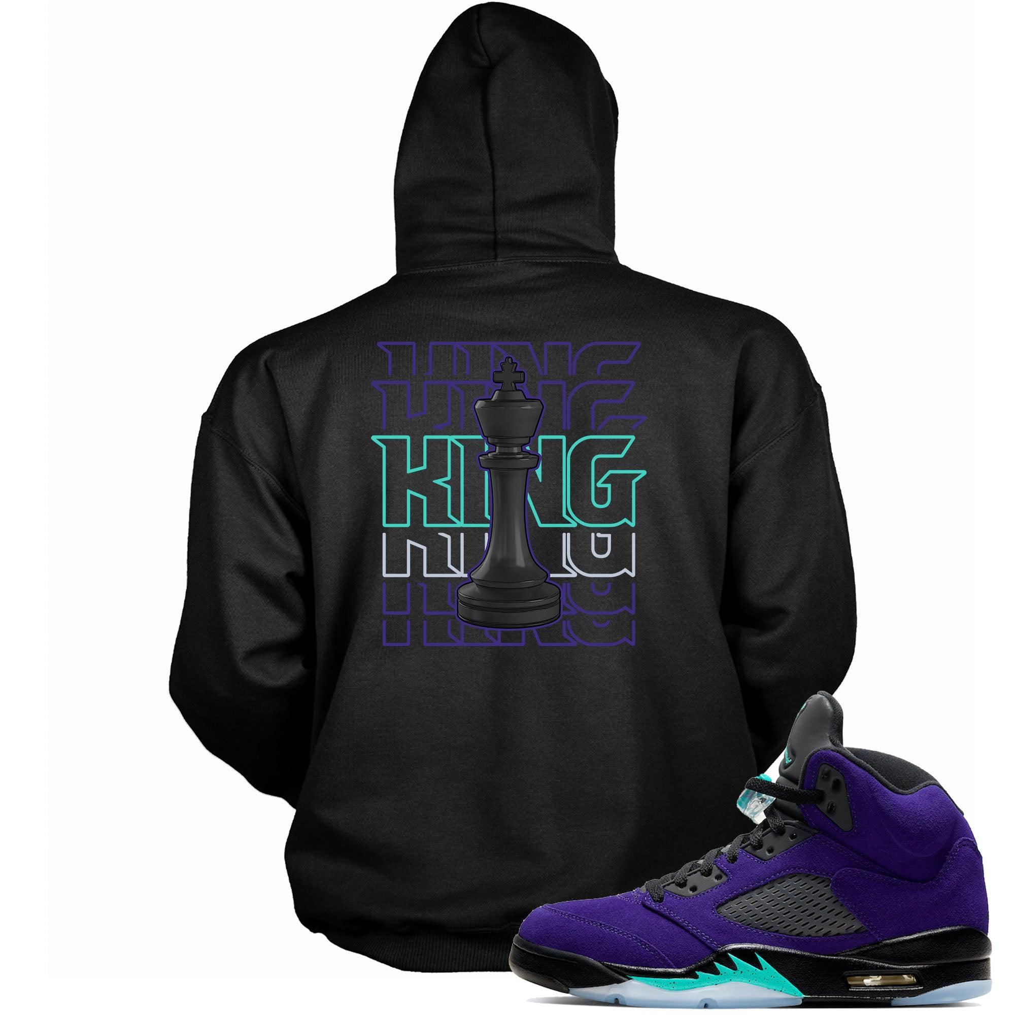 King Hooded Sneaker Sweatshirt AJ 5s Alternate Grape photo