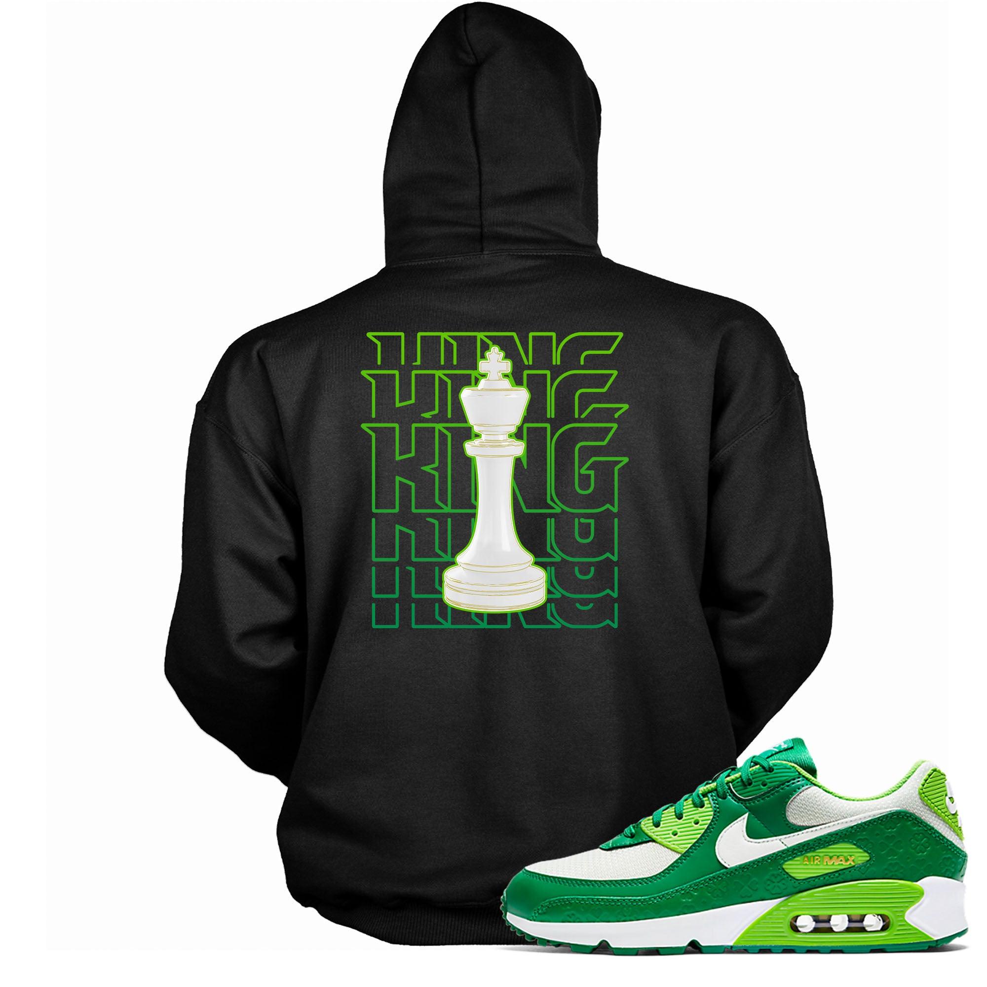 Black King Chess Hoodie Nike Air Max 90 St Patricks Day 2021 photo