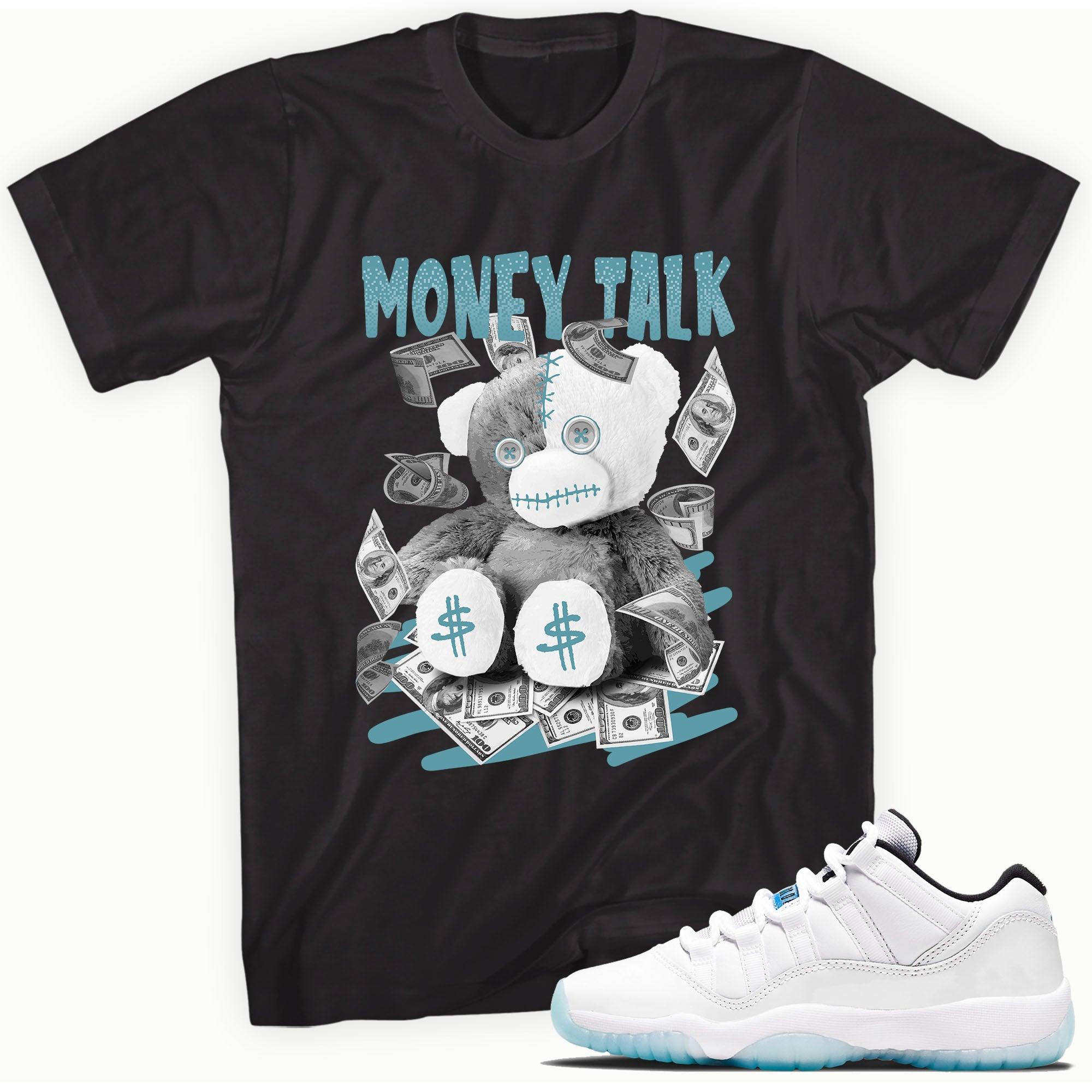 Money Talk Sneaker Tee Air Jordan 11 Retro Low Legend Blue photo