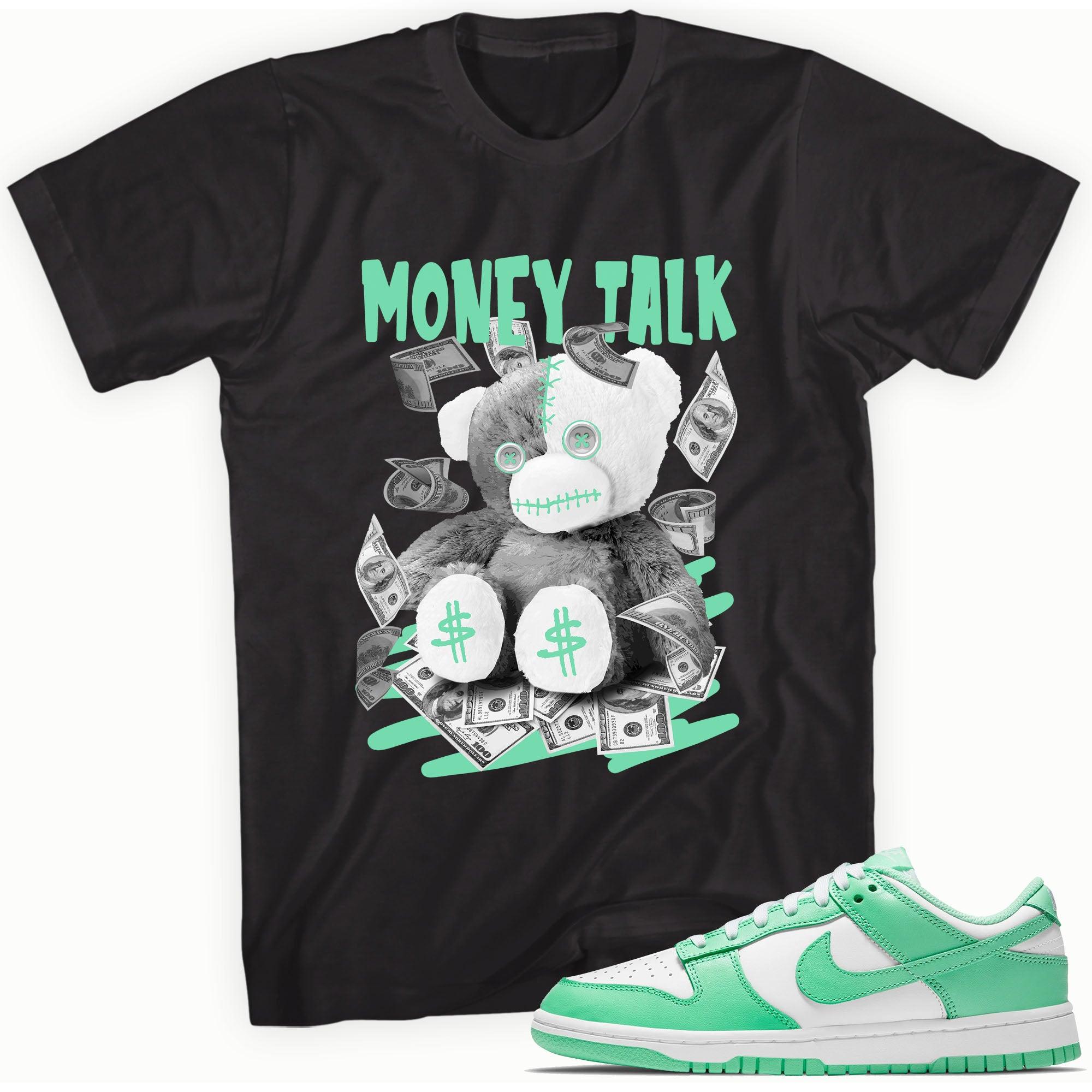 Money Talk Shirt Nike Dunk Green Glow photo