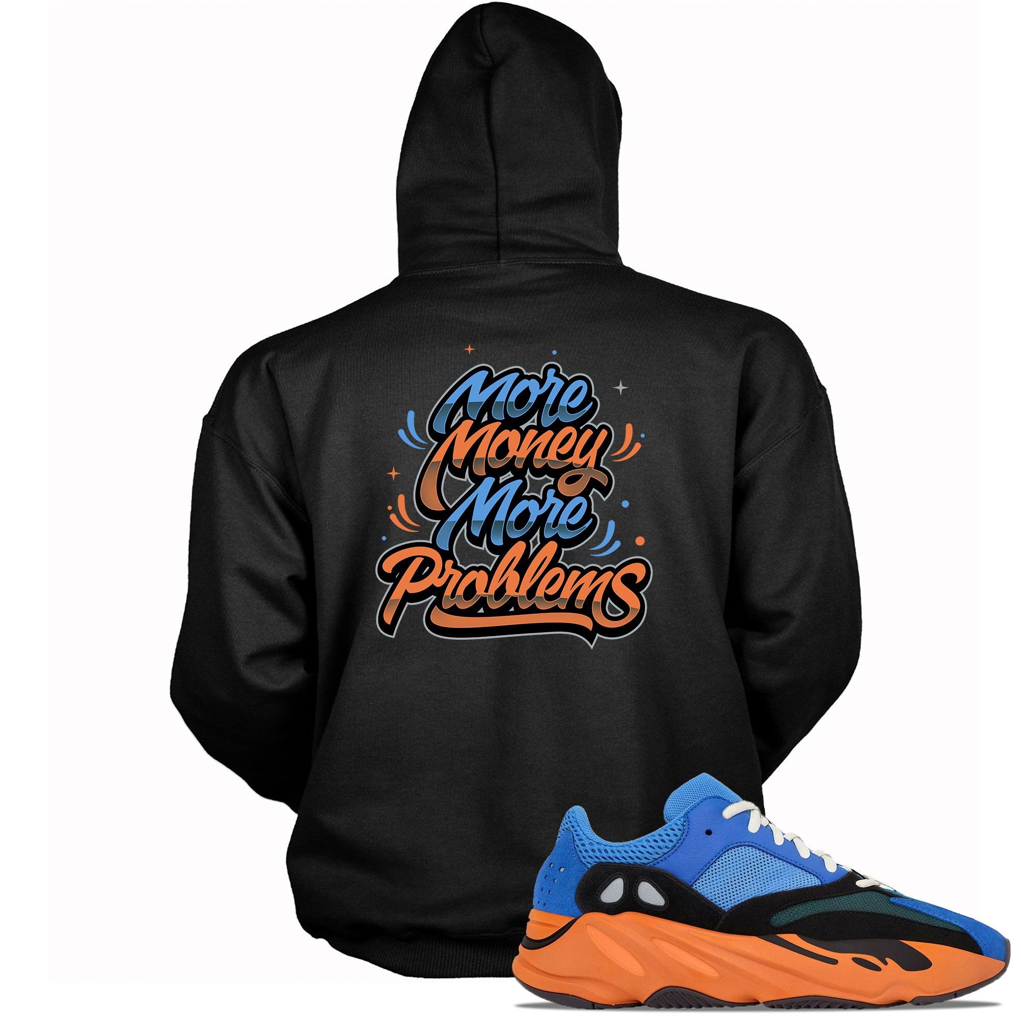 Black More Money More Problems Hoodie Yeezy Boost 700 Bright Blue photo