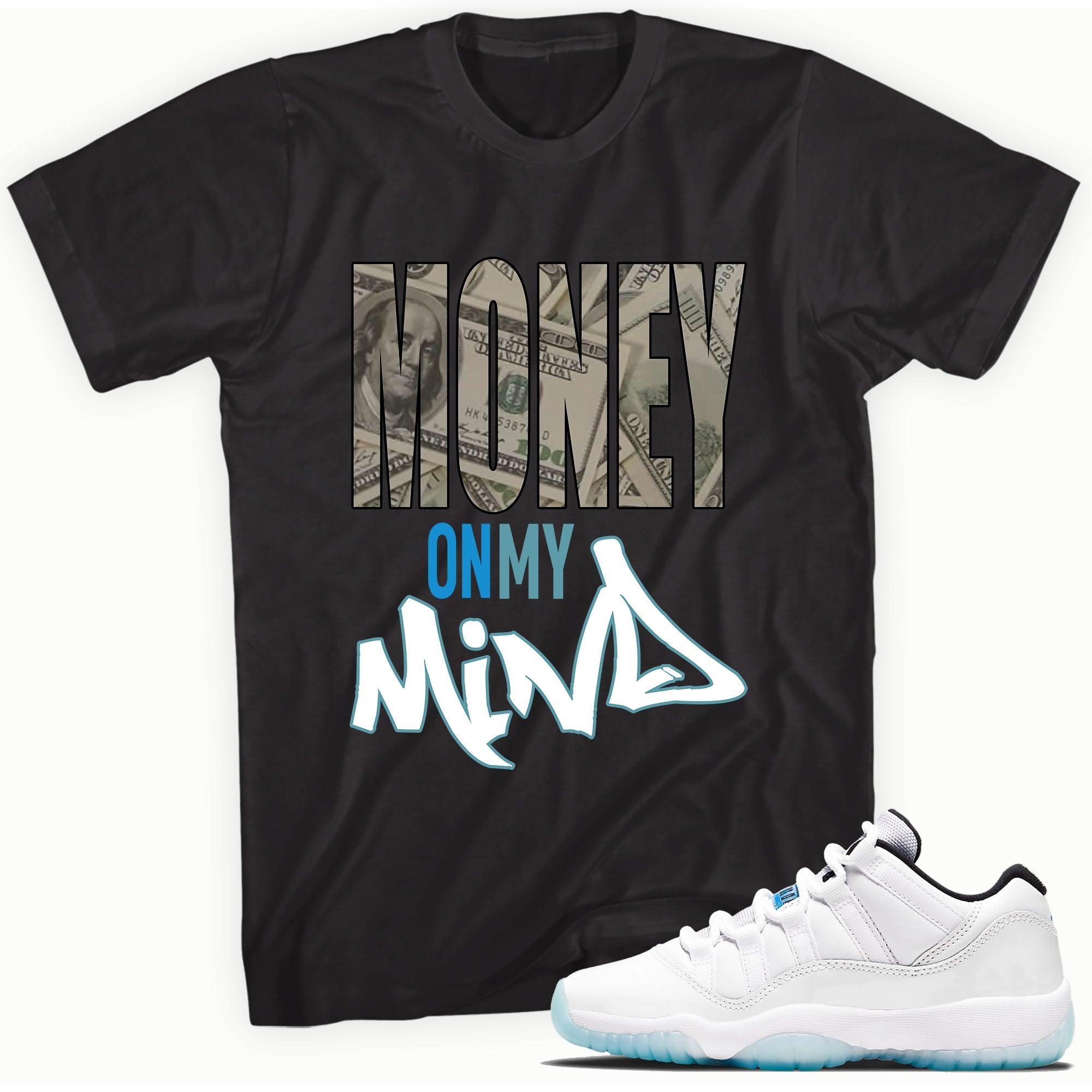 Money On My Mind Sneaker Tee AJ 11 Retro Low Legend Blue photo
