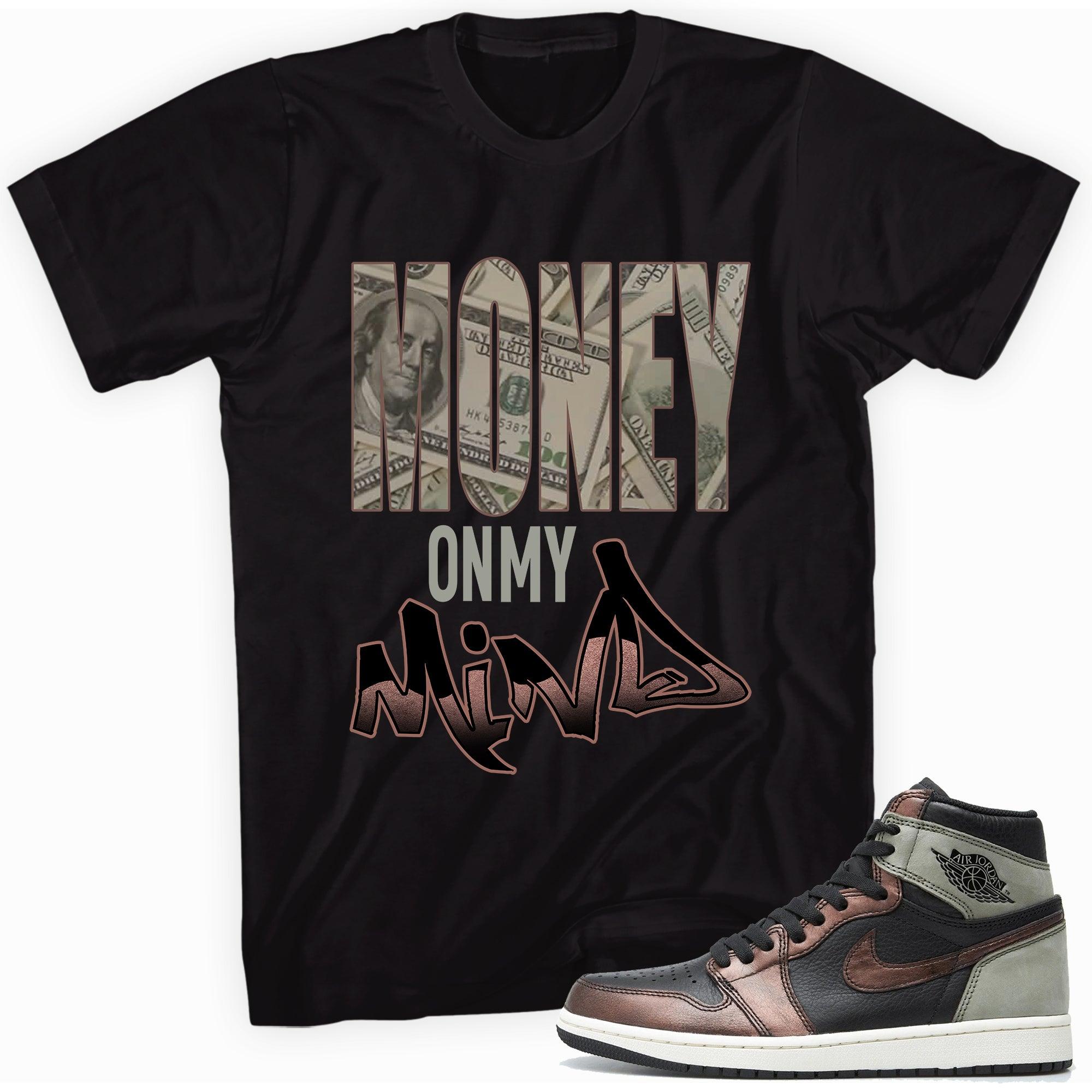 Money On My Mind Sneaker Tee Air Jordan 1s Patina photo