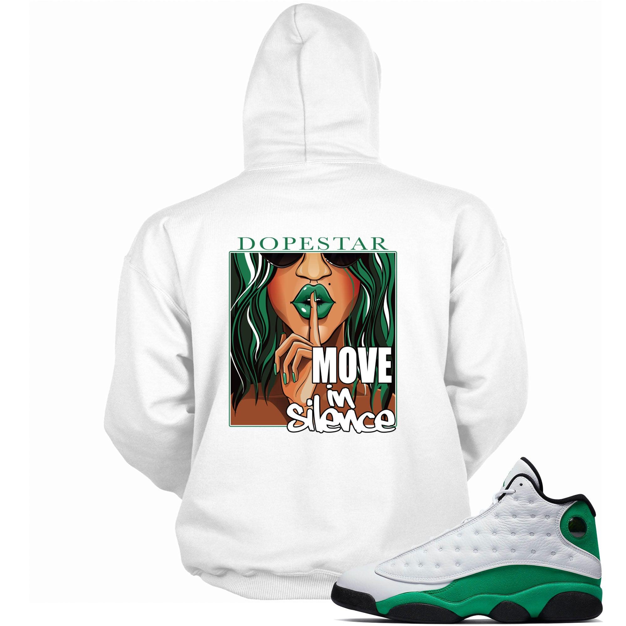 Move In Silence Hoodie AJ 13 Lucky Green photo