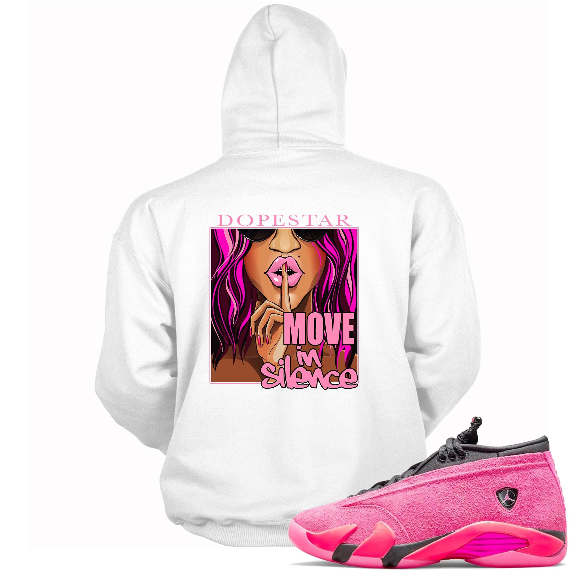 Move In Silence Hoodie AJ 14s Low Shocking Pink photo