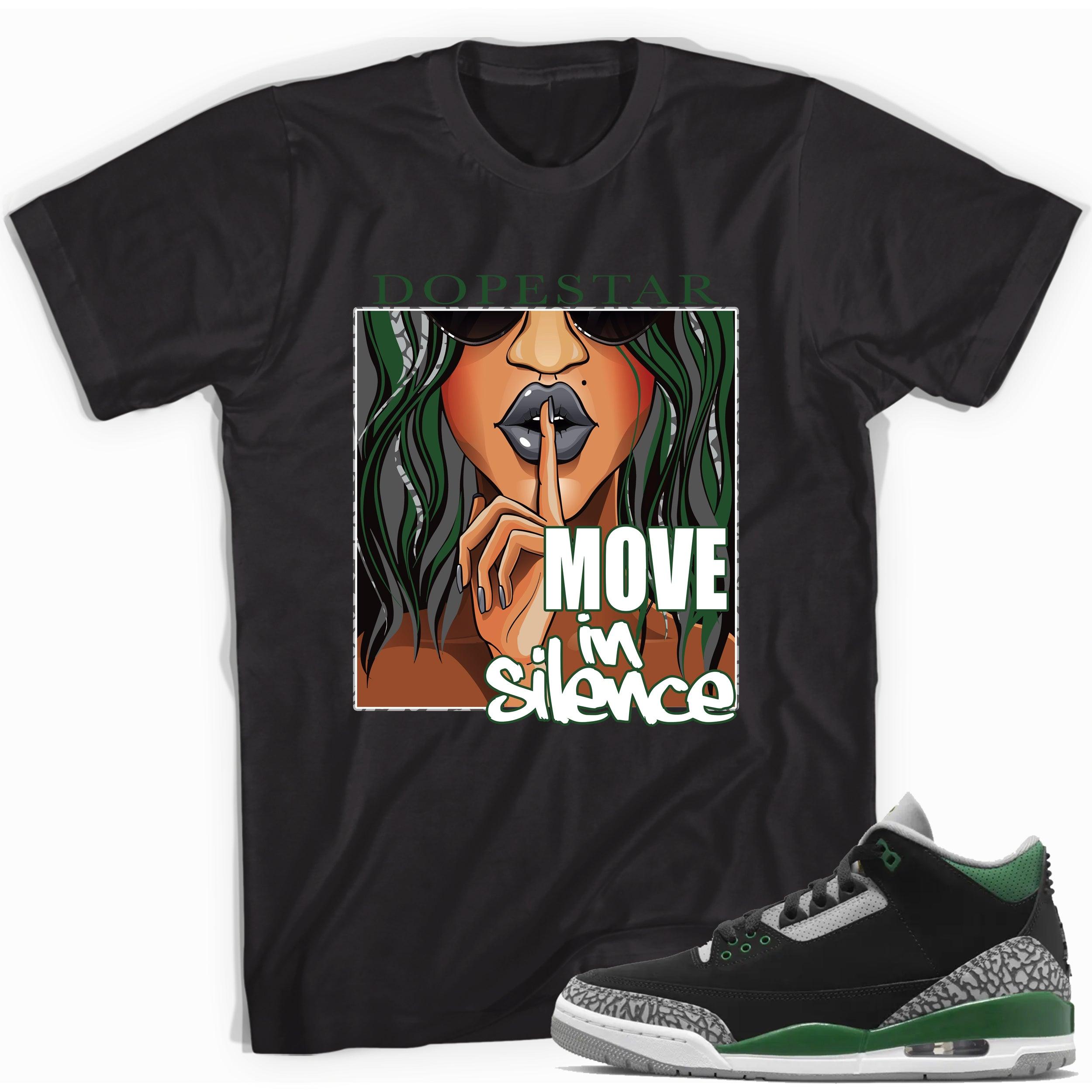 Move In Silence Sneaker Tee Jordan 3 Pine Green photo