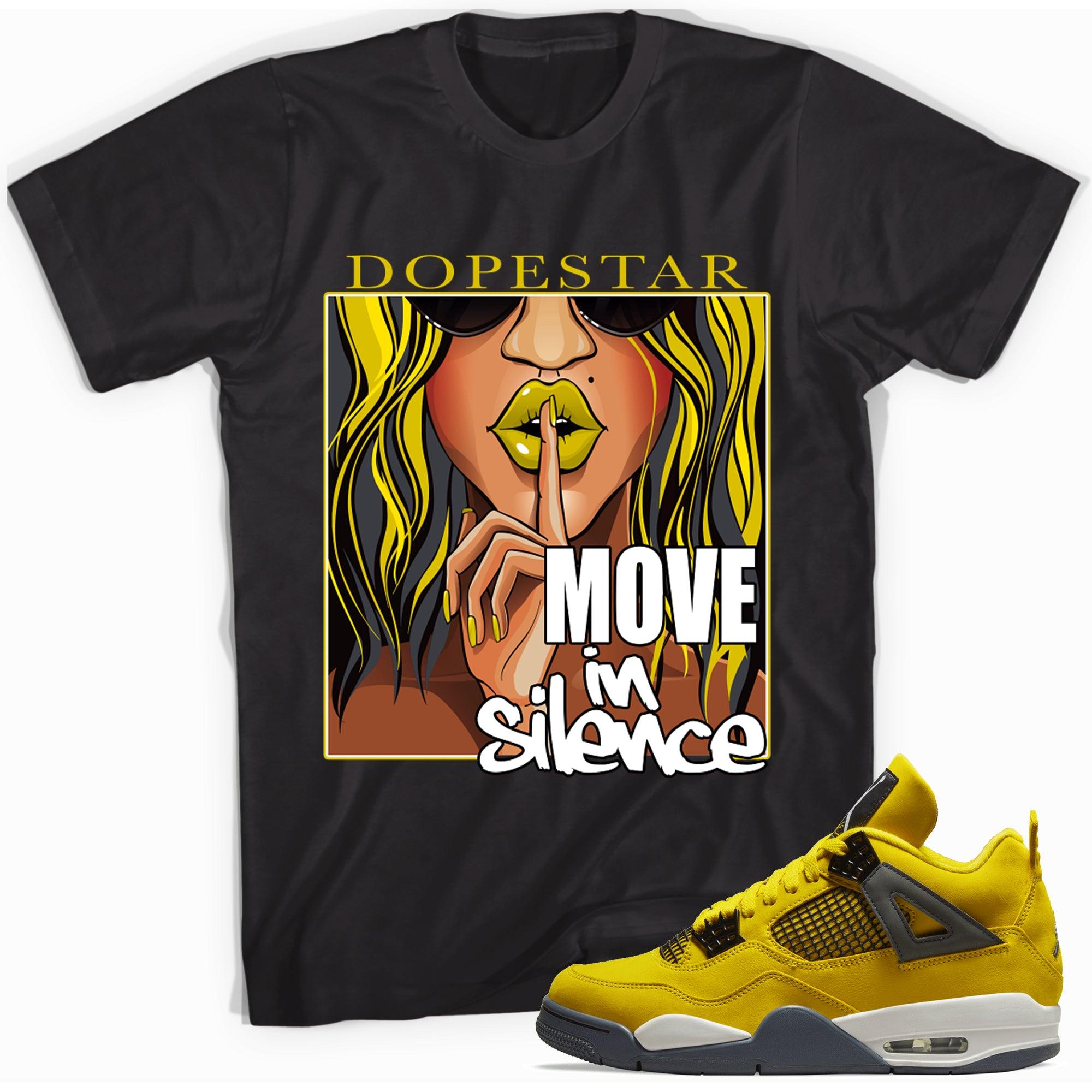 Move In Silence Shirt Air Jordan 4 Retro Lightning photo