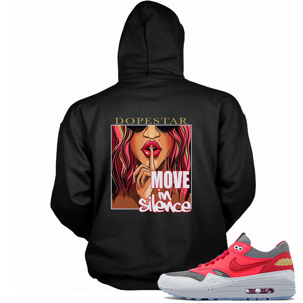 Move In Silence Hoodie Nike Air Max 1 Clot Solar Red photo