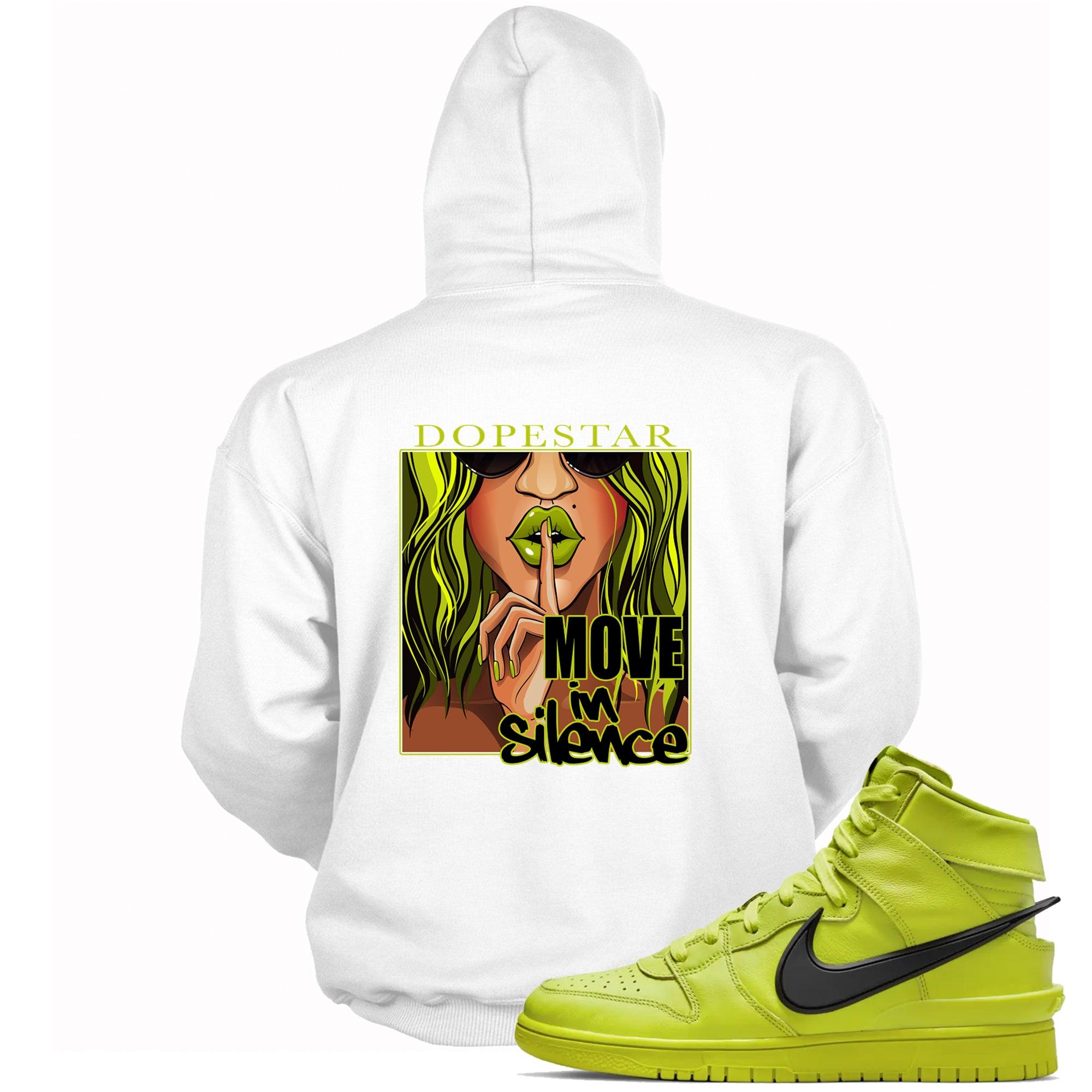 Move In Silence Hoodie Nike Dunk High Ambush Flash Lime Sneakers photo