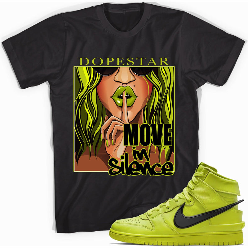 Move In Silence Shirt Nike Dunk High Ambush Flash Lime photo