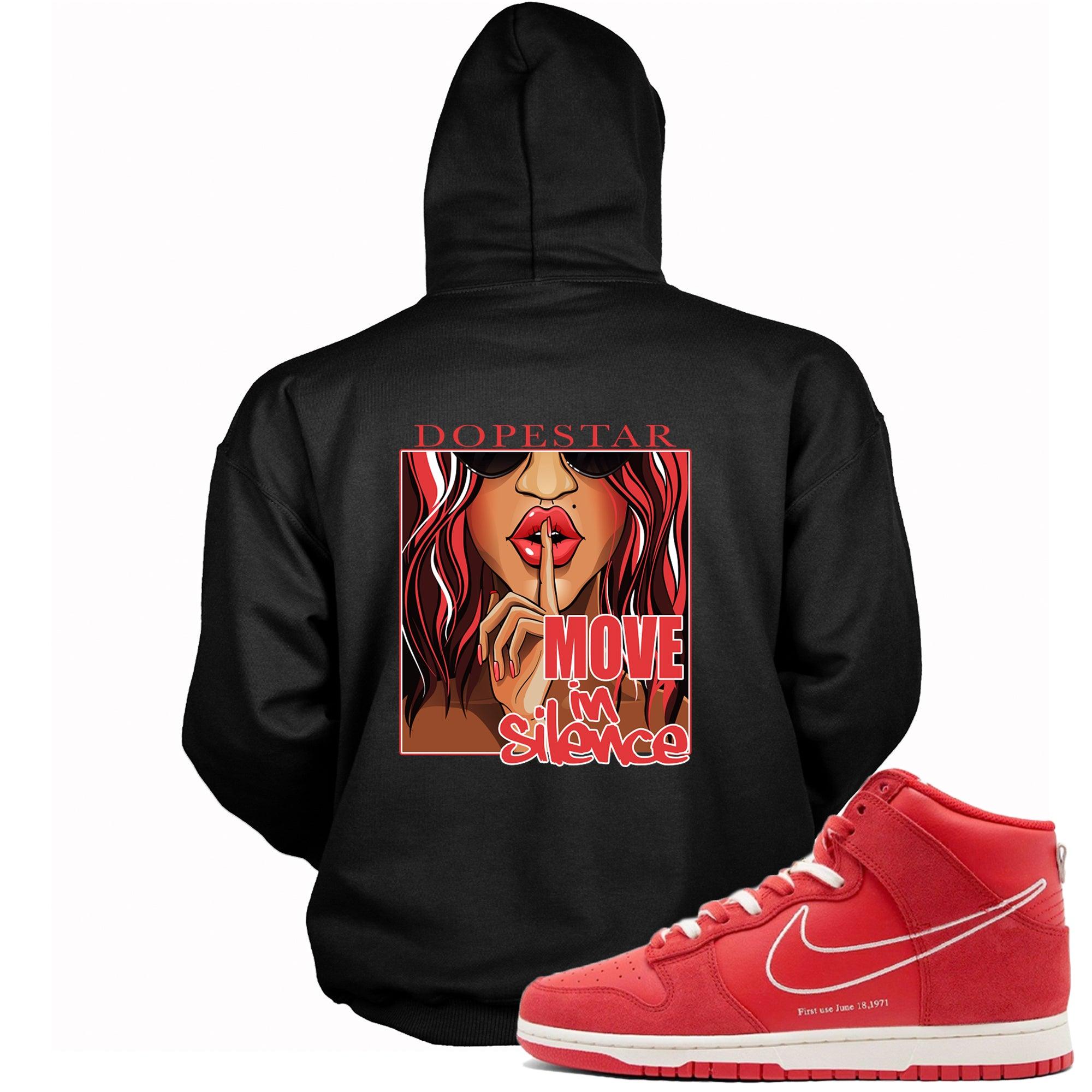 Move In Silence Sneaker Sweatshirt Nike Dunk High First Use Red photo