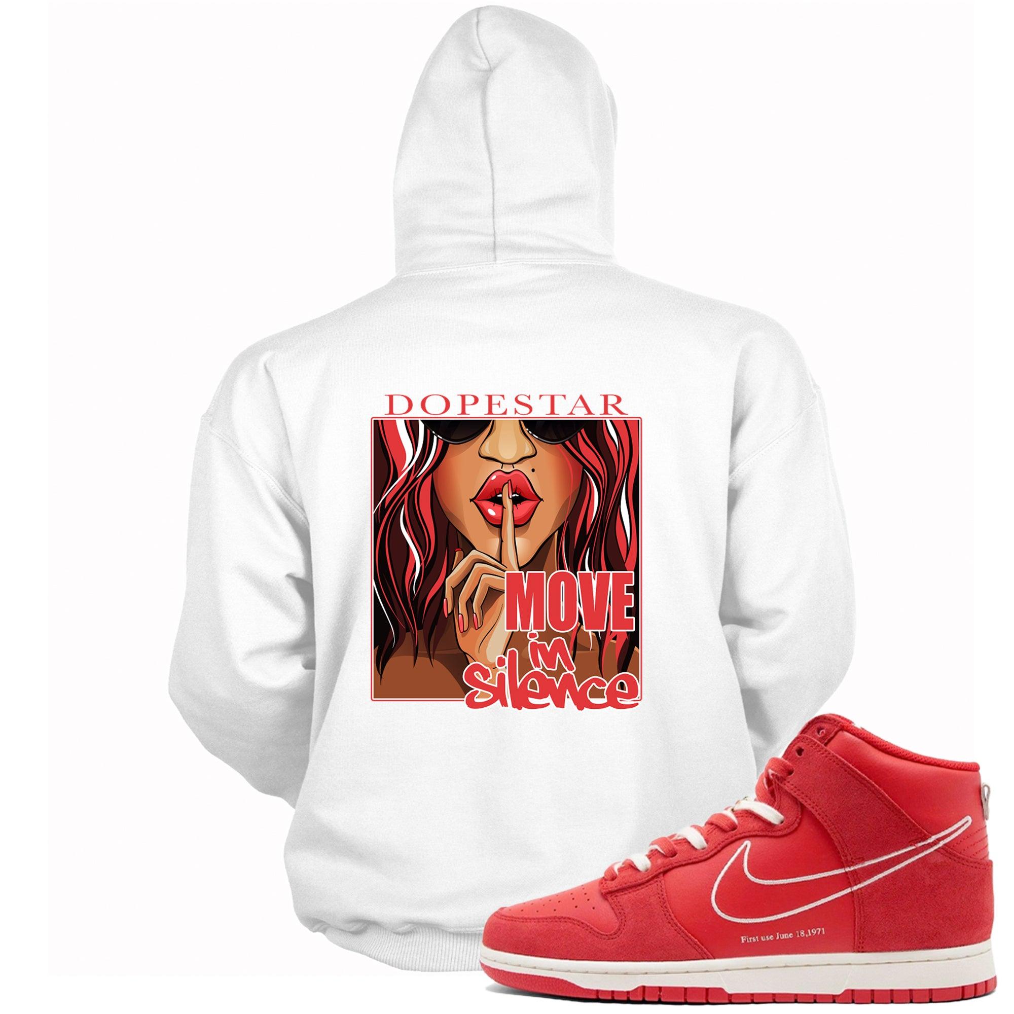 Move In Silence Hoodie Nike Dunk High First Use Red photo