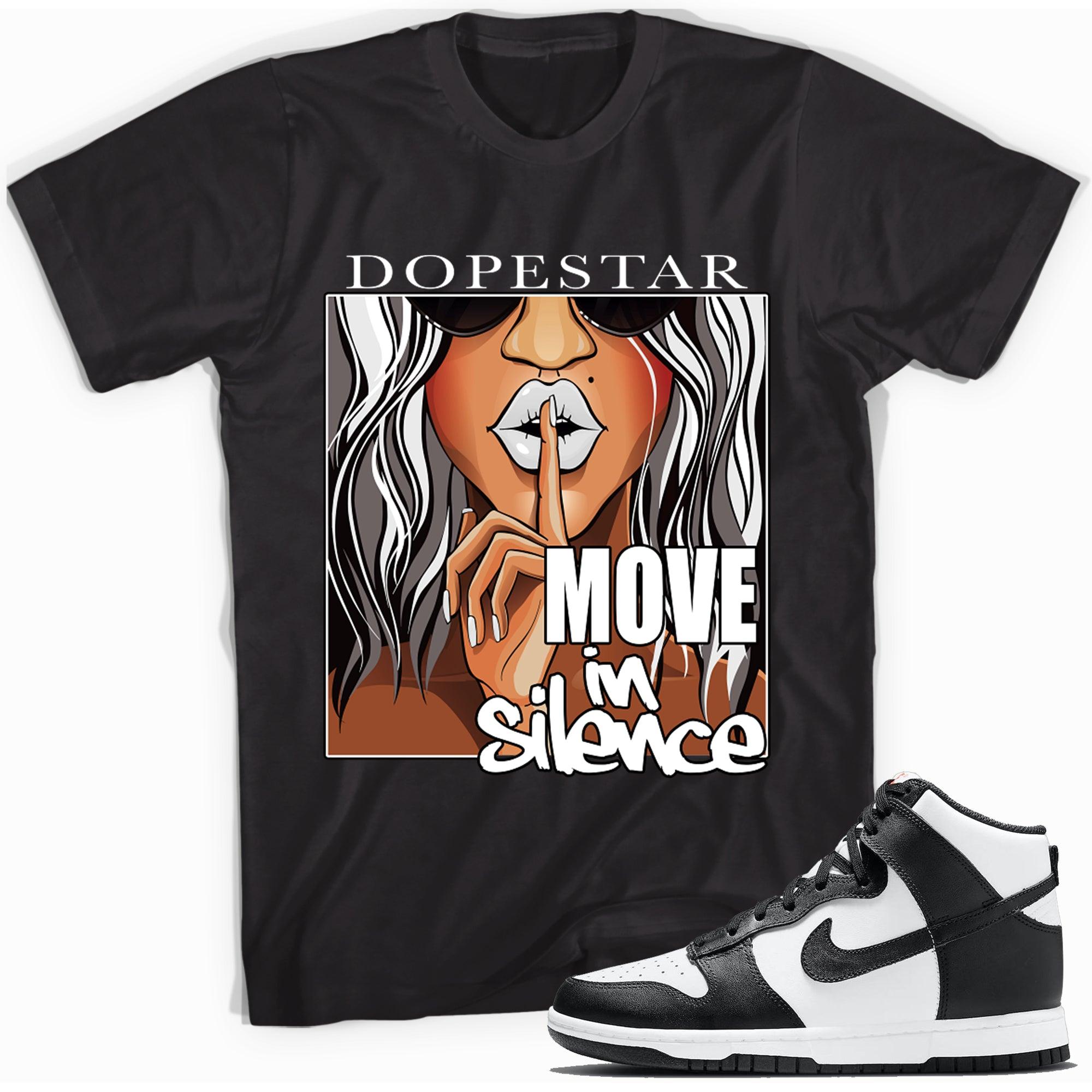 Move In Silence Shirt Nike Dunk High Panda photo