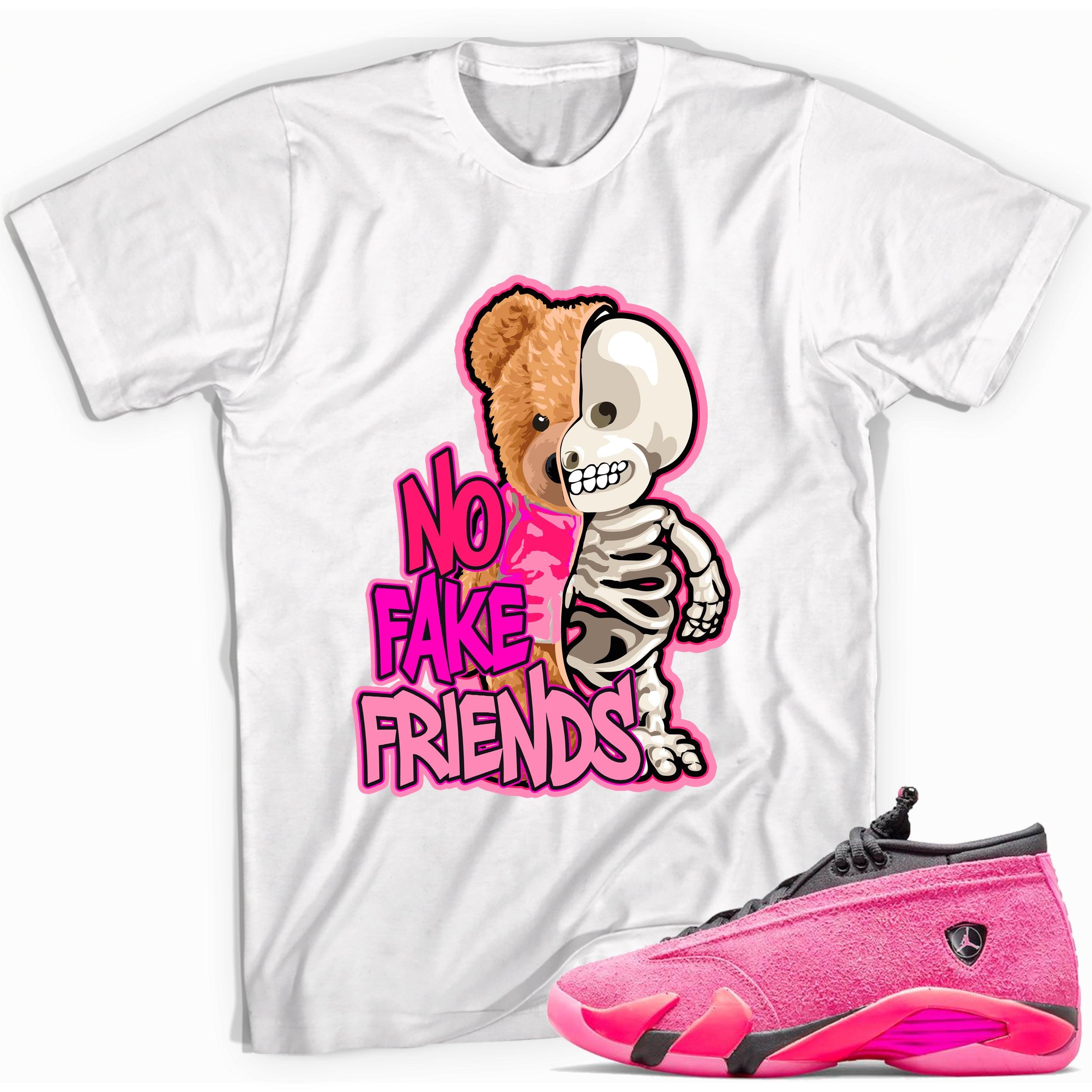 No Fake Friends Shirt Jordan 14s Low Shocking Pink photo