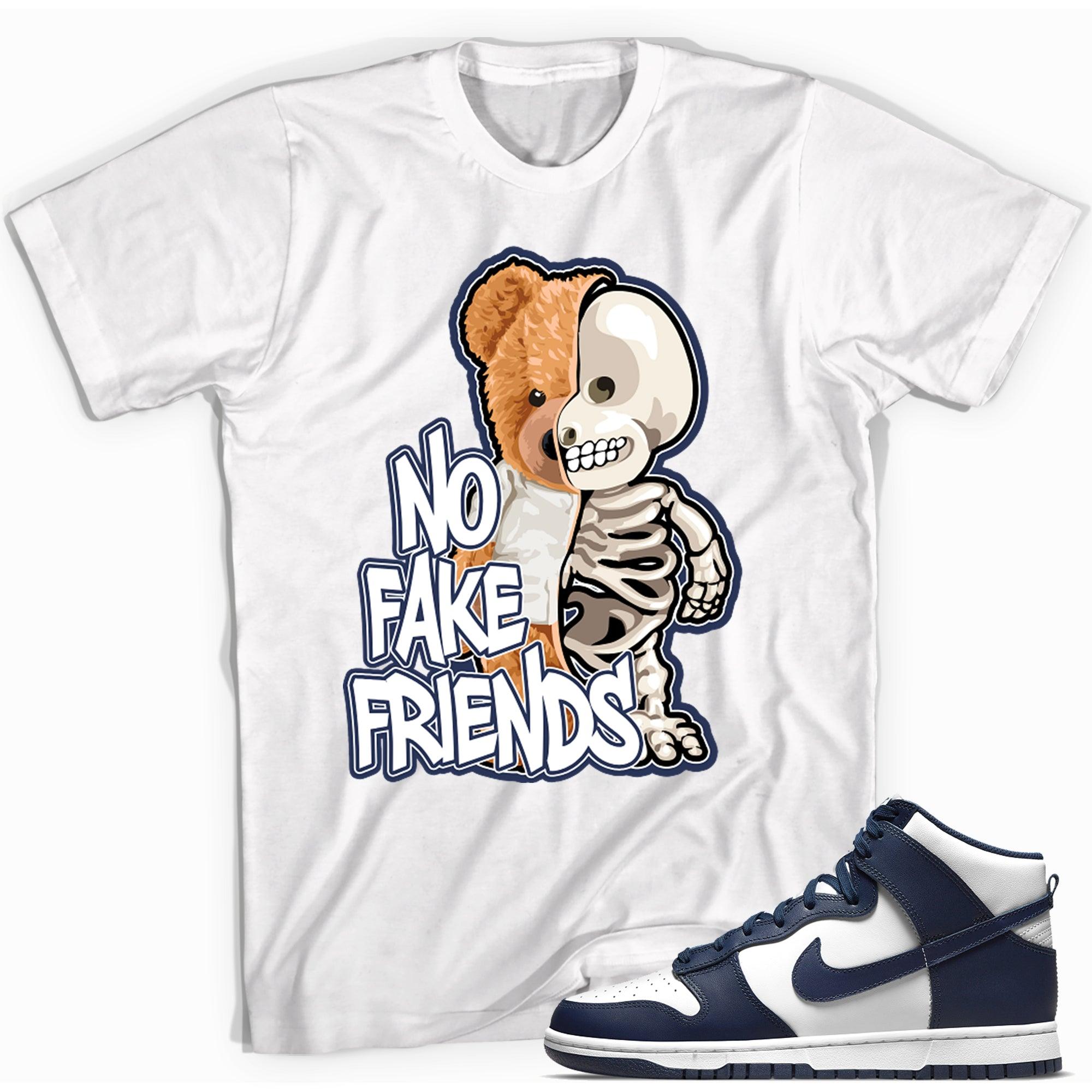 No Fake Friends Shirt Nike Dunk High Championship Navy photo