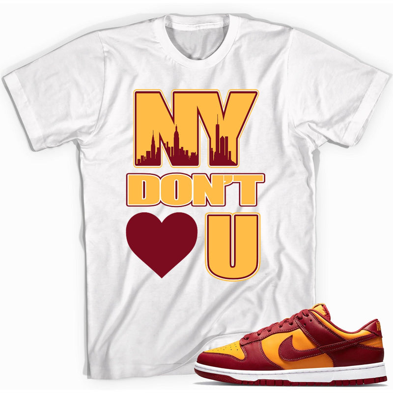 NY Don't Love You Sneaker Tee Nike Dunk Midas Gold photo