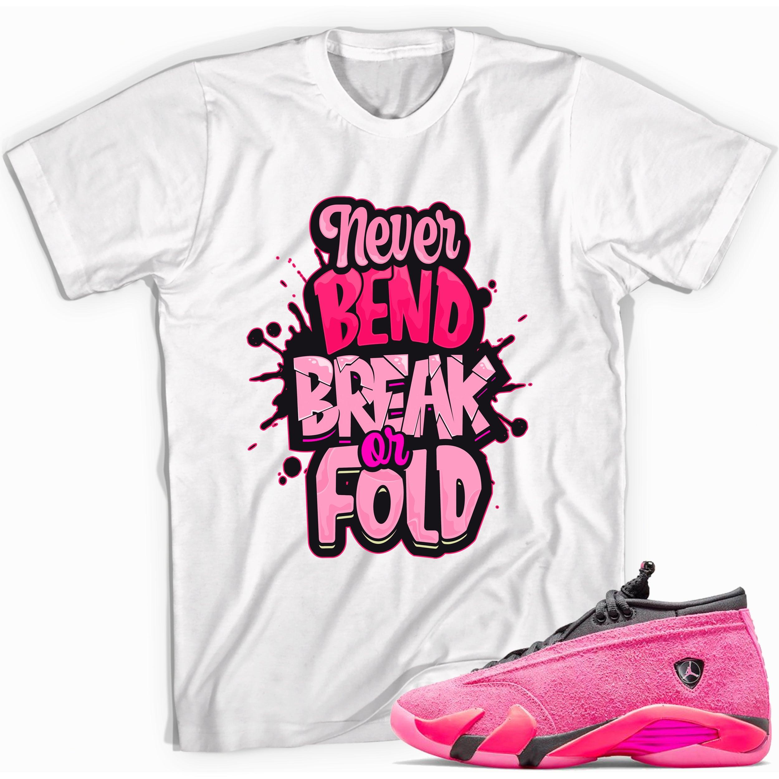 Never Bend Shirt AJ 14s Low Shocking Pink photo