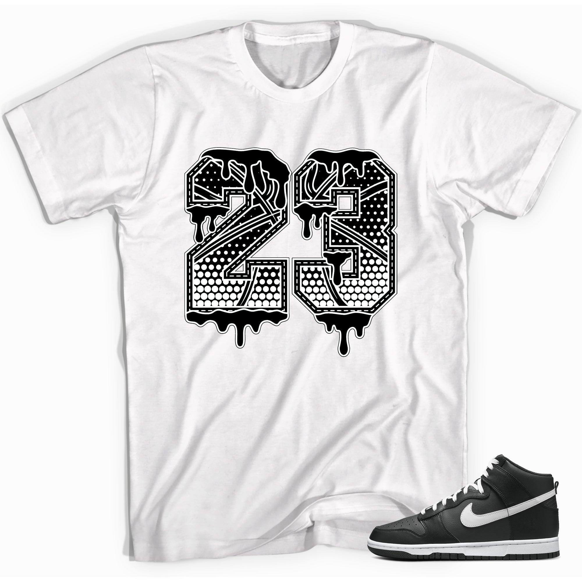 23 Ball Shirt Nike Dunk High Anthracite White photo