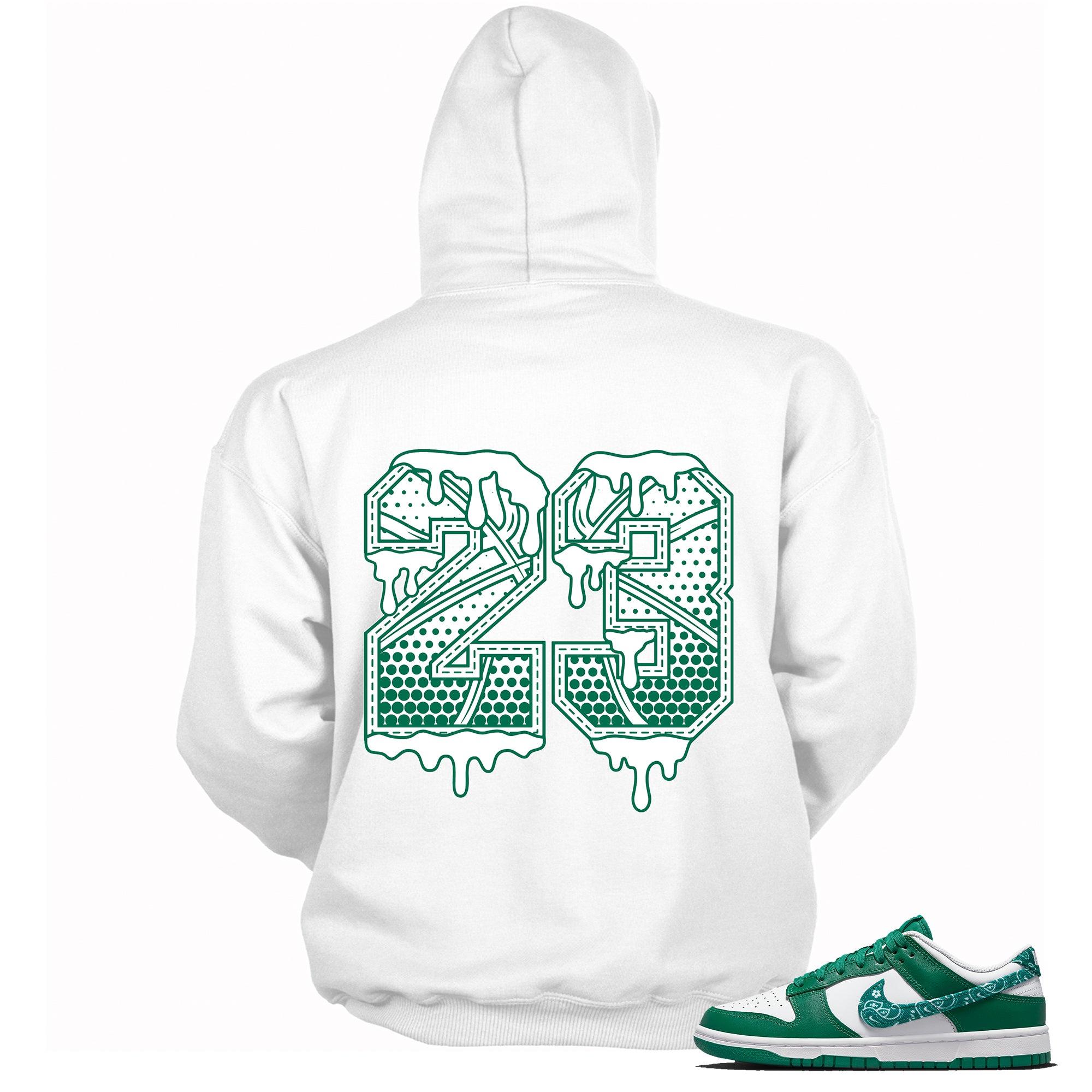 Number 23 Ball Hoodie Nike Dunk Low Essential Paisley Pack Green photo