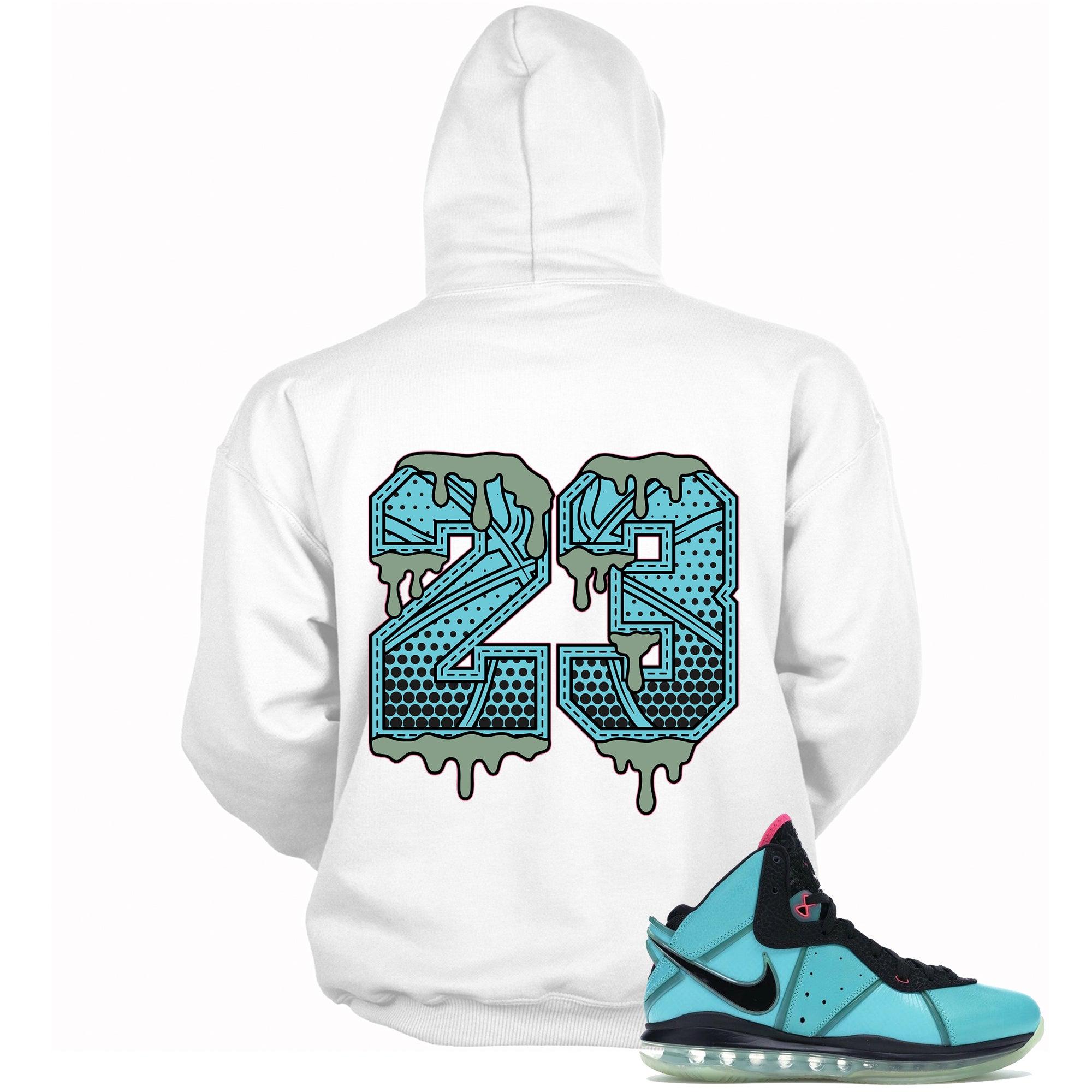 23 Ball Hooded Sneaker Sweatshirt Nike LeBron 8 South Beach photo