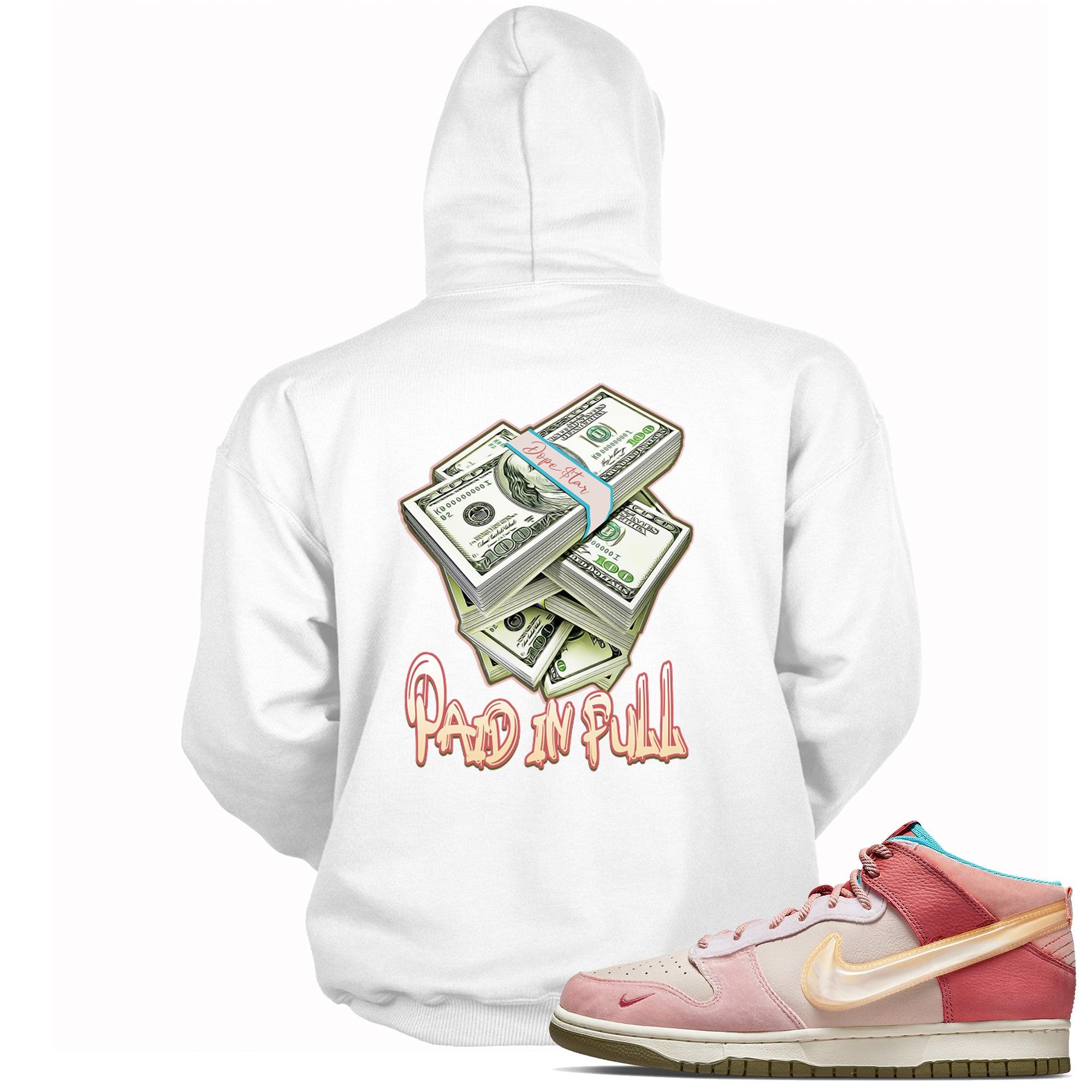 Paid In Full Hoodie Dunks Mid Social Status Strawberry Milk photo