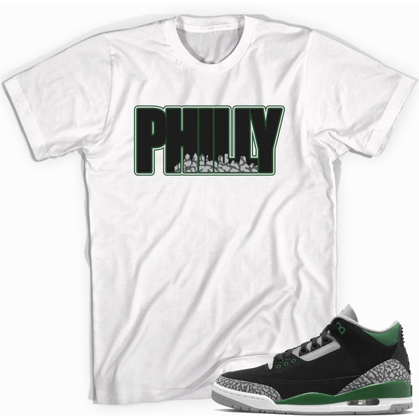 Philly Jordan Pine Green 3s Shirt photo 
